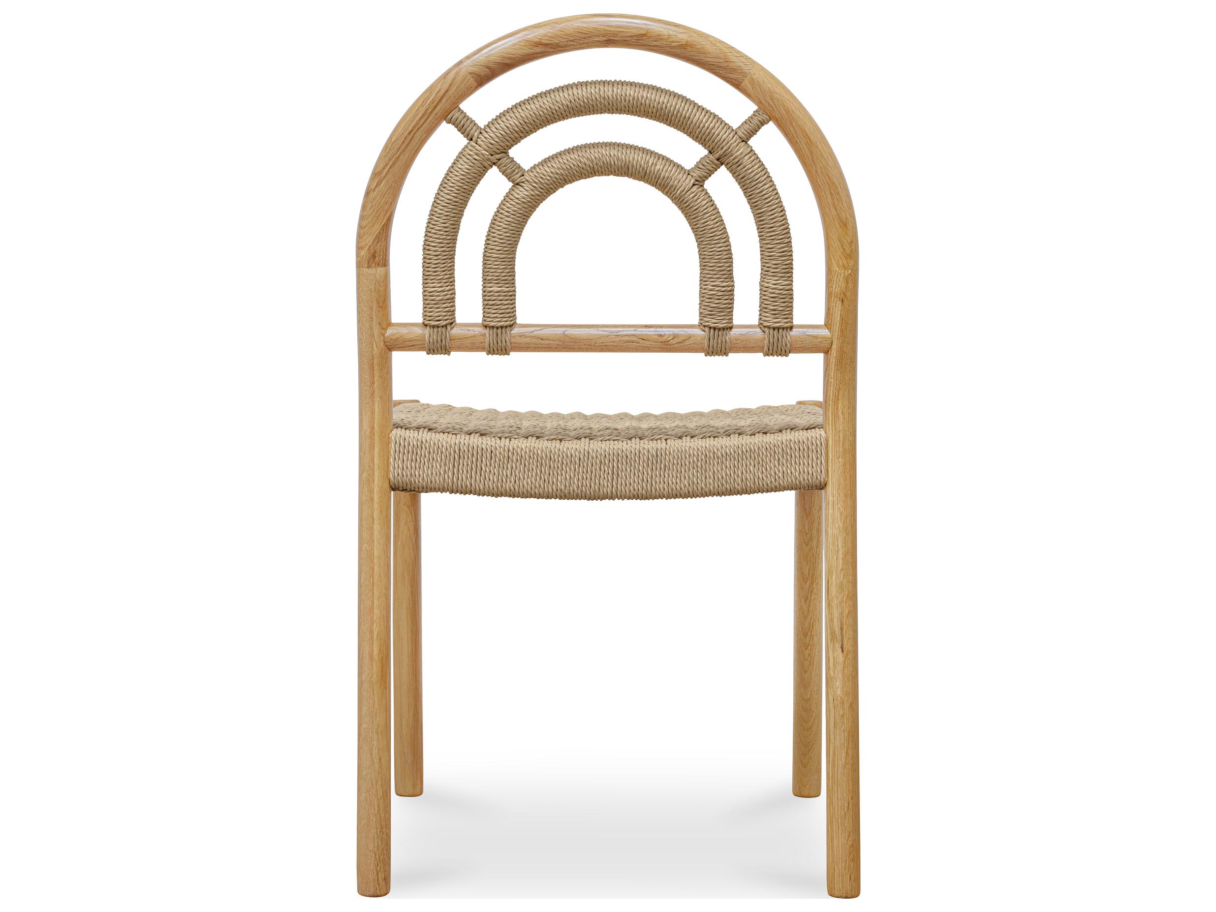 Moe's Home Avery Oak Wood Brown Side Dining Chair - Set of Two