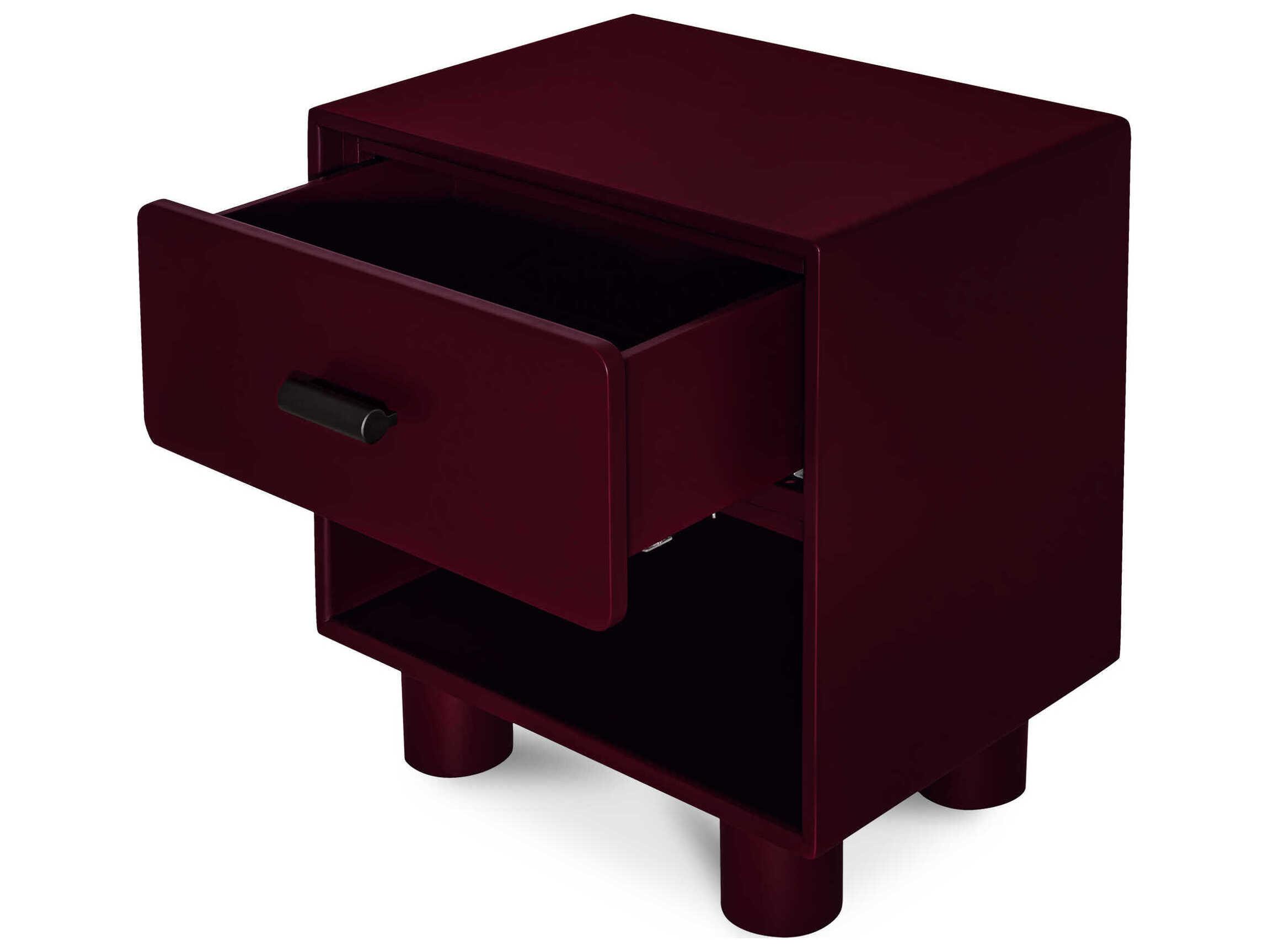 Moe's Home Jolene 1-Drawer Rubberwood Nightstand