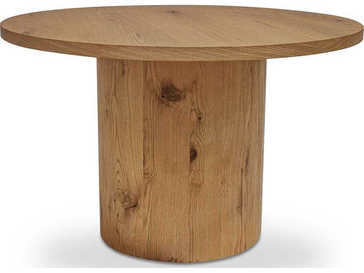 Moe's Home Hansen Round Wood Natural Dining Table