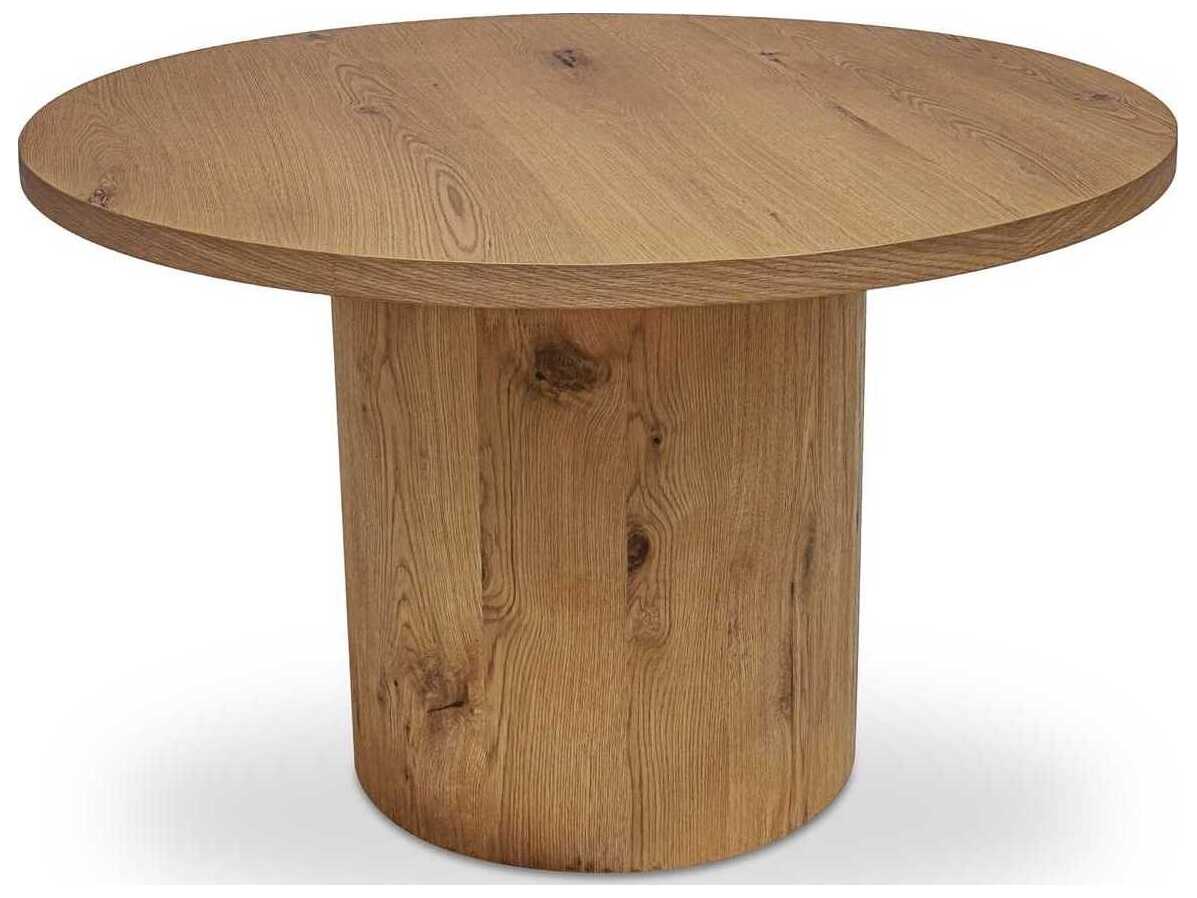 Moe's Home Hansen Round Wood Natural Dining Table
