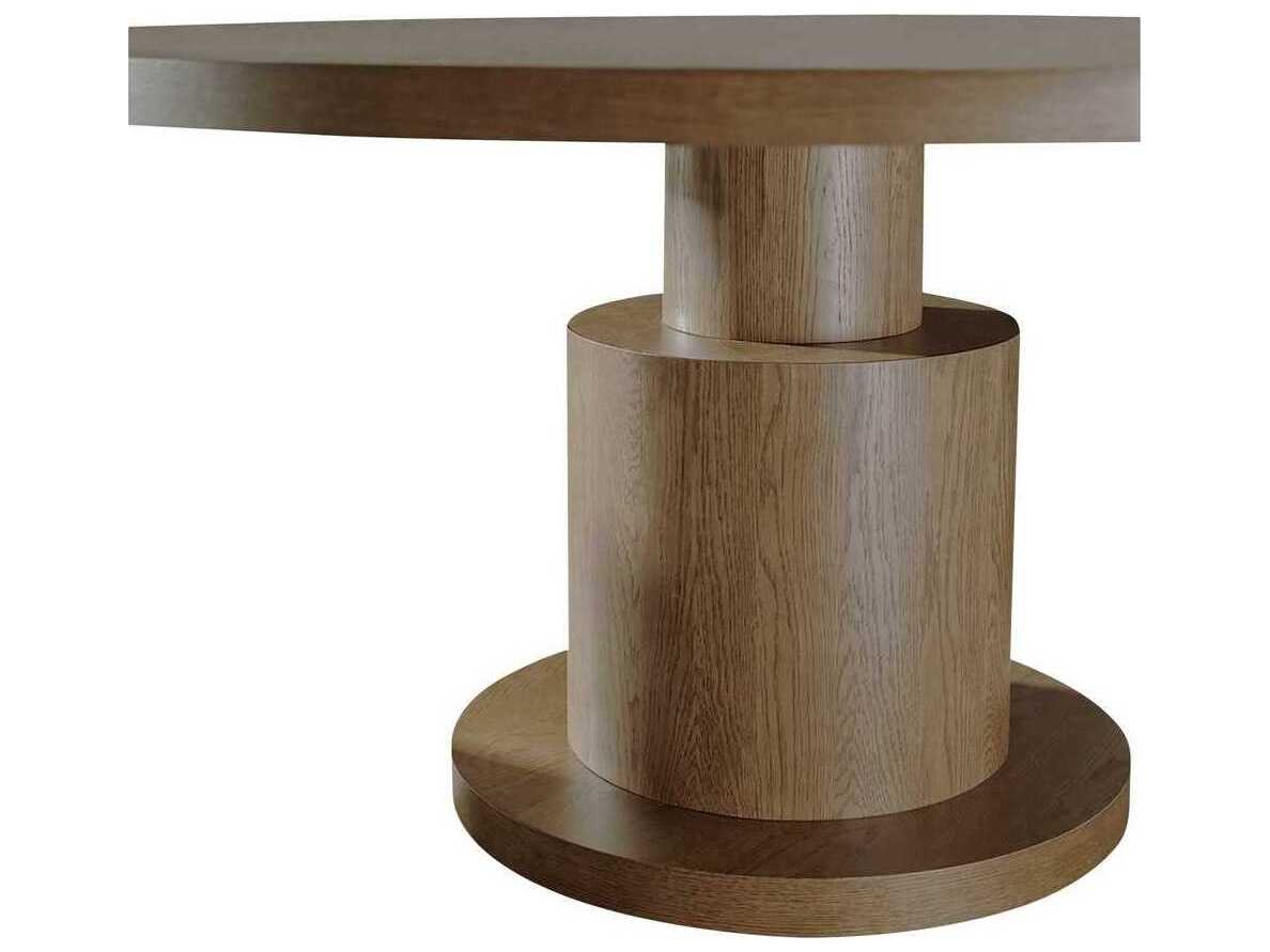 Moe's Home Clayton Round Wood Brown Dining Table