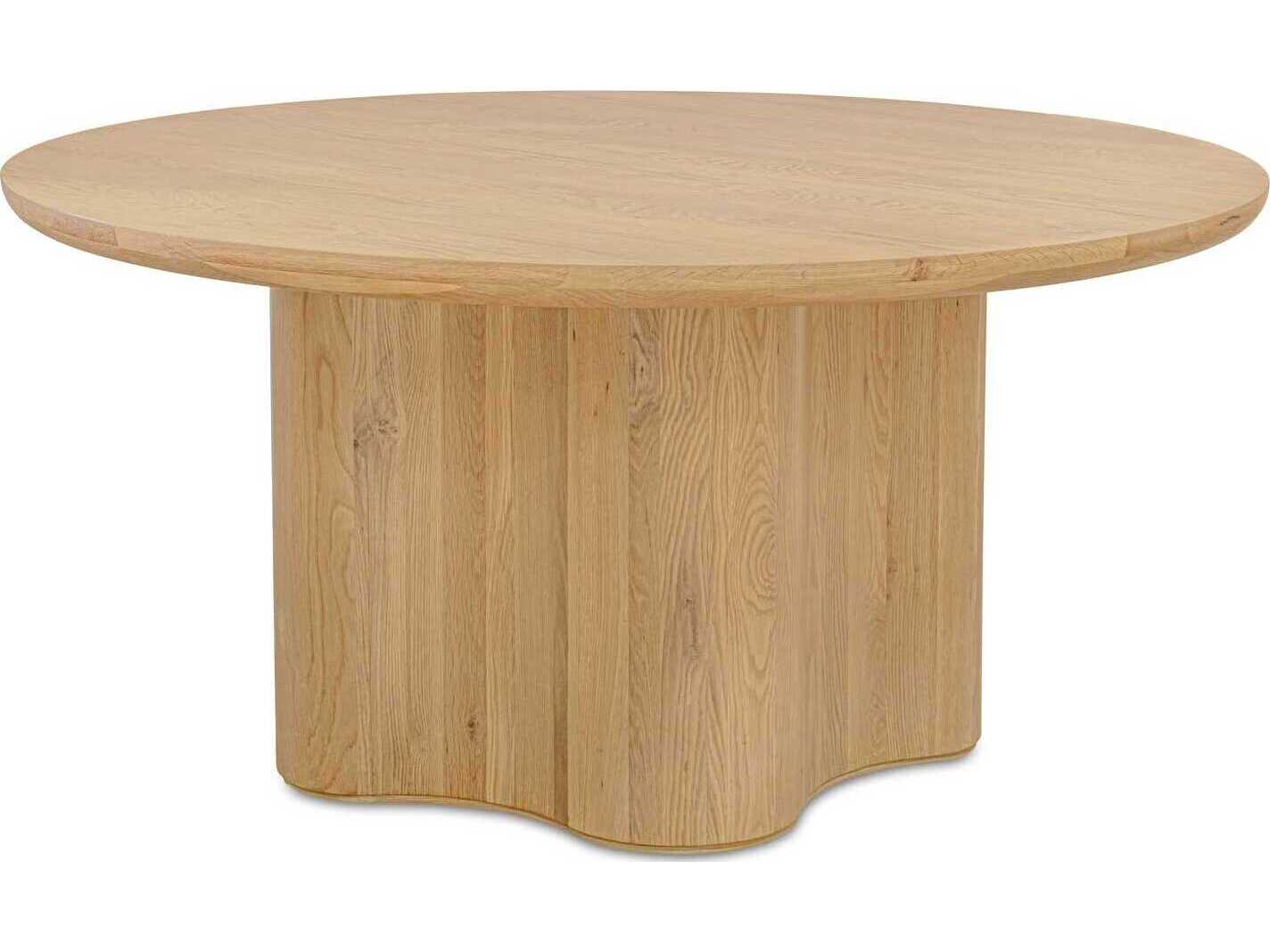 Moe's Home Sidney Round Wood Natural Dining Table