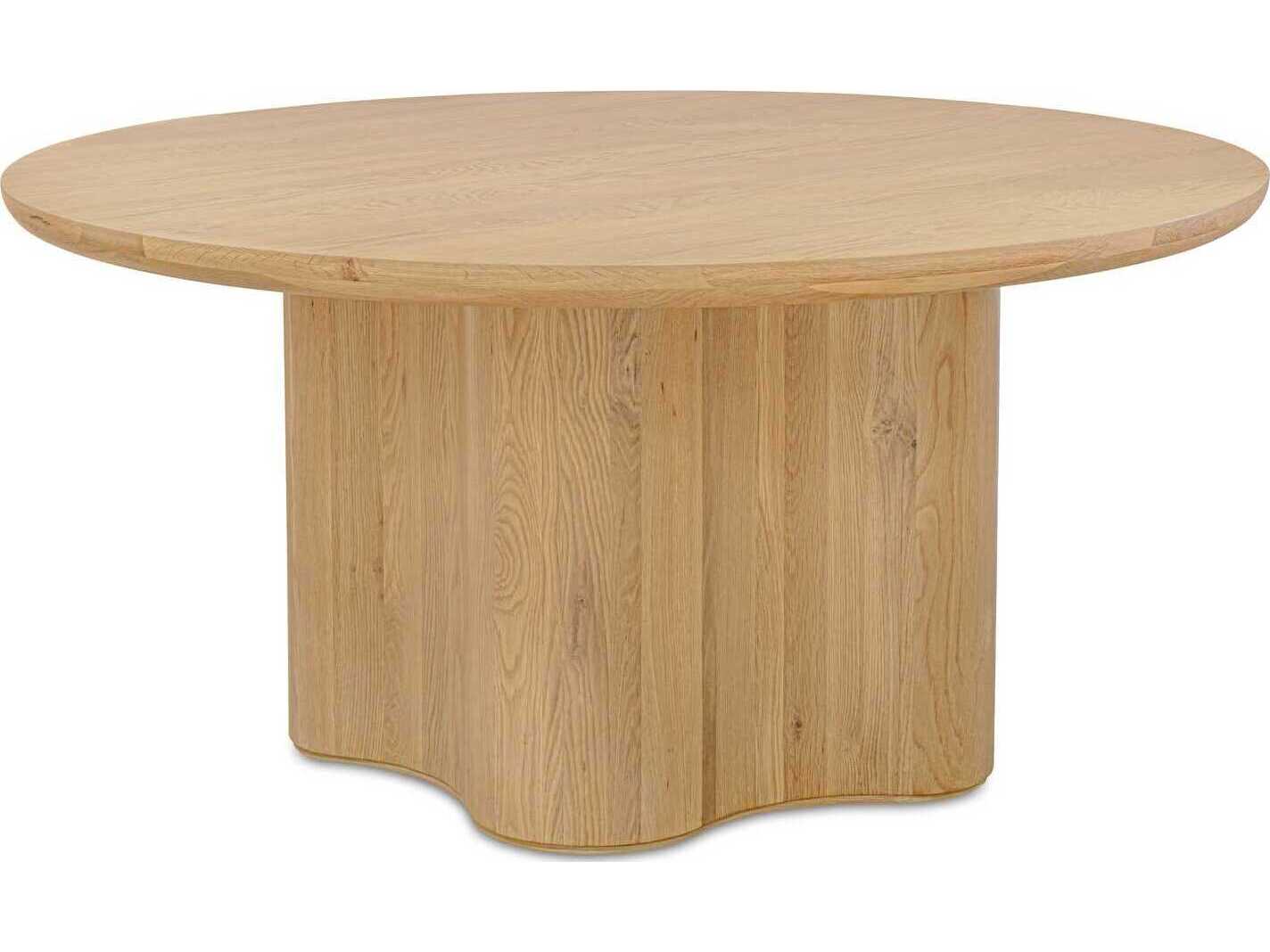 Moe's Home Sidney Round Wood Natural Dining Table
