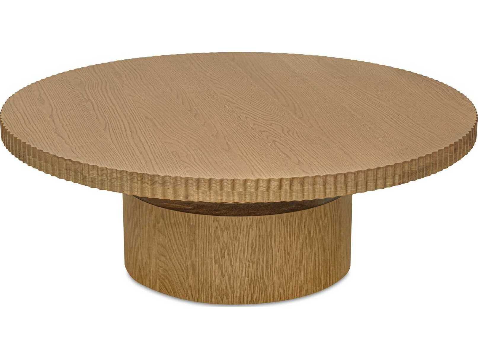 Moe's Home Leigh Round Wood Brown Coffee Table