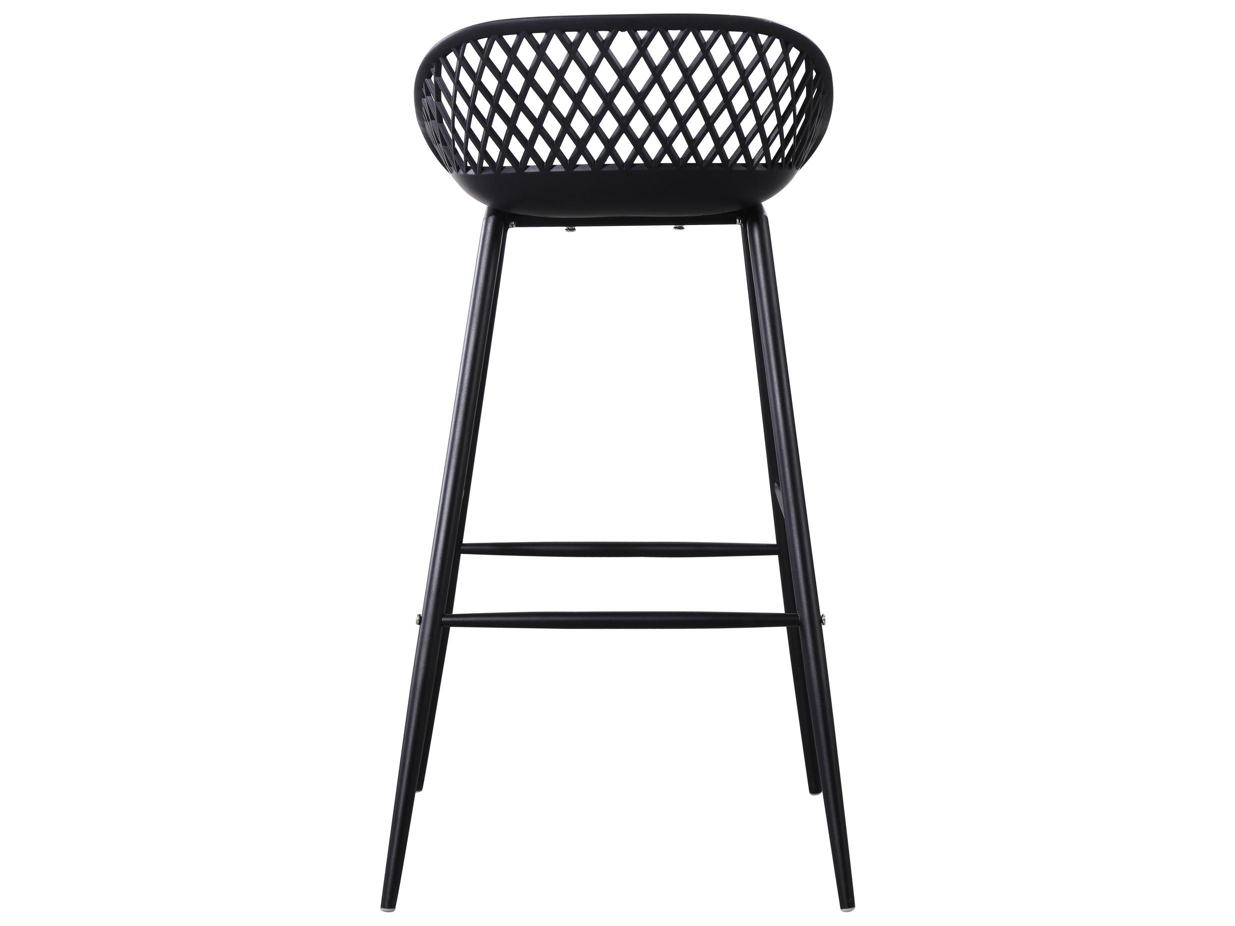 Moe's Home Piazza Black Bar Stool Set Of Two