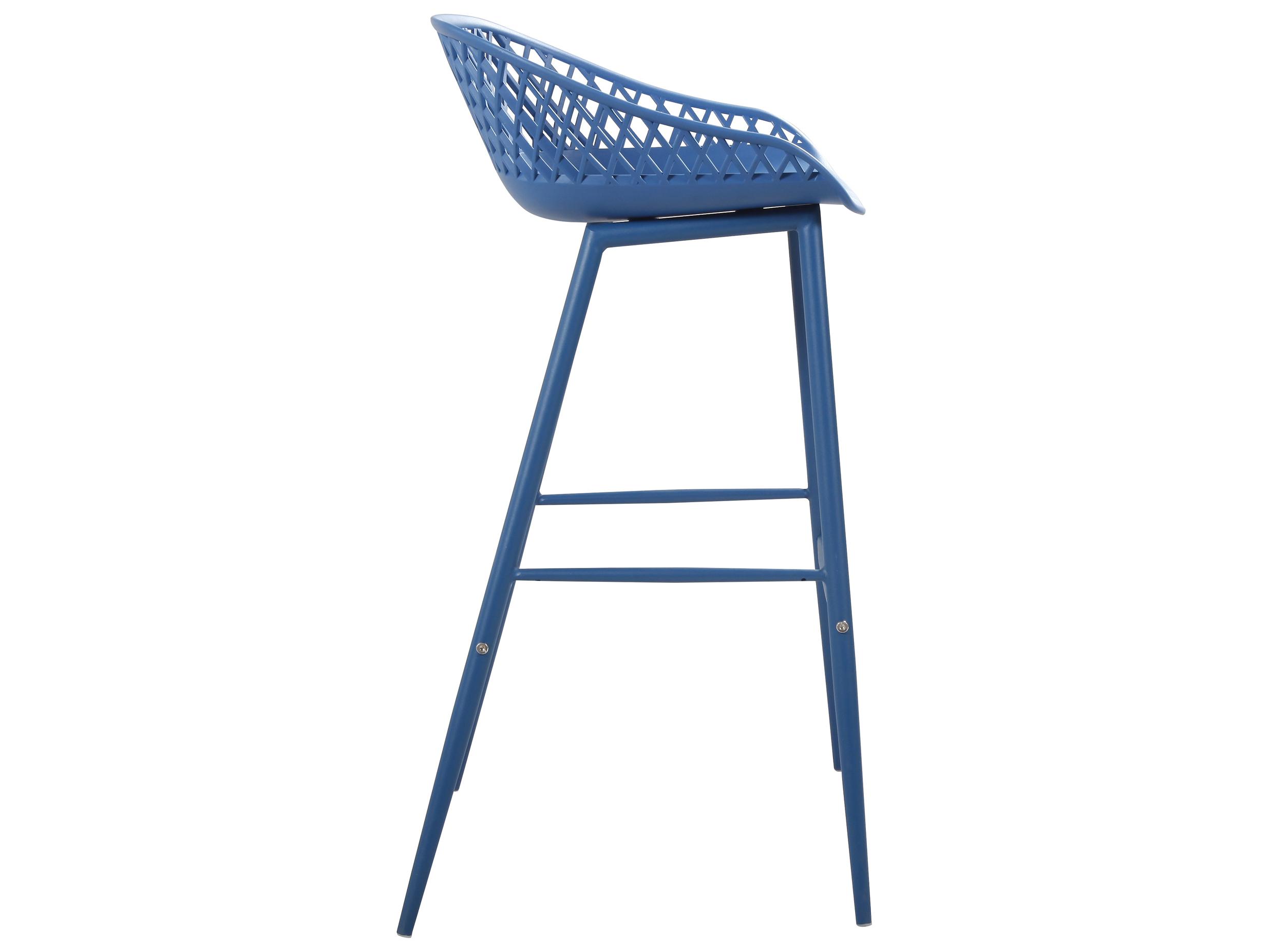 Moe's Home Piazza Blue Bar Stool Set of 2