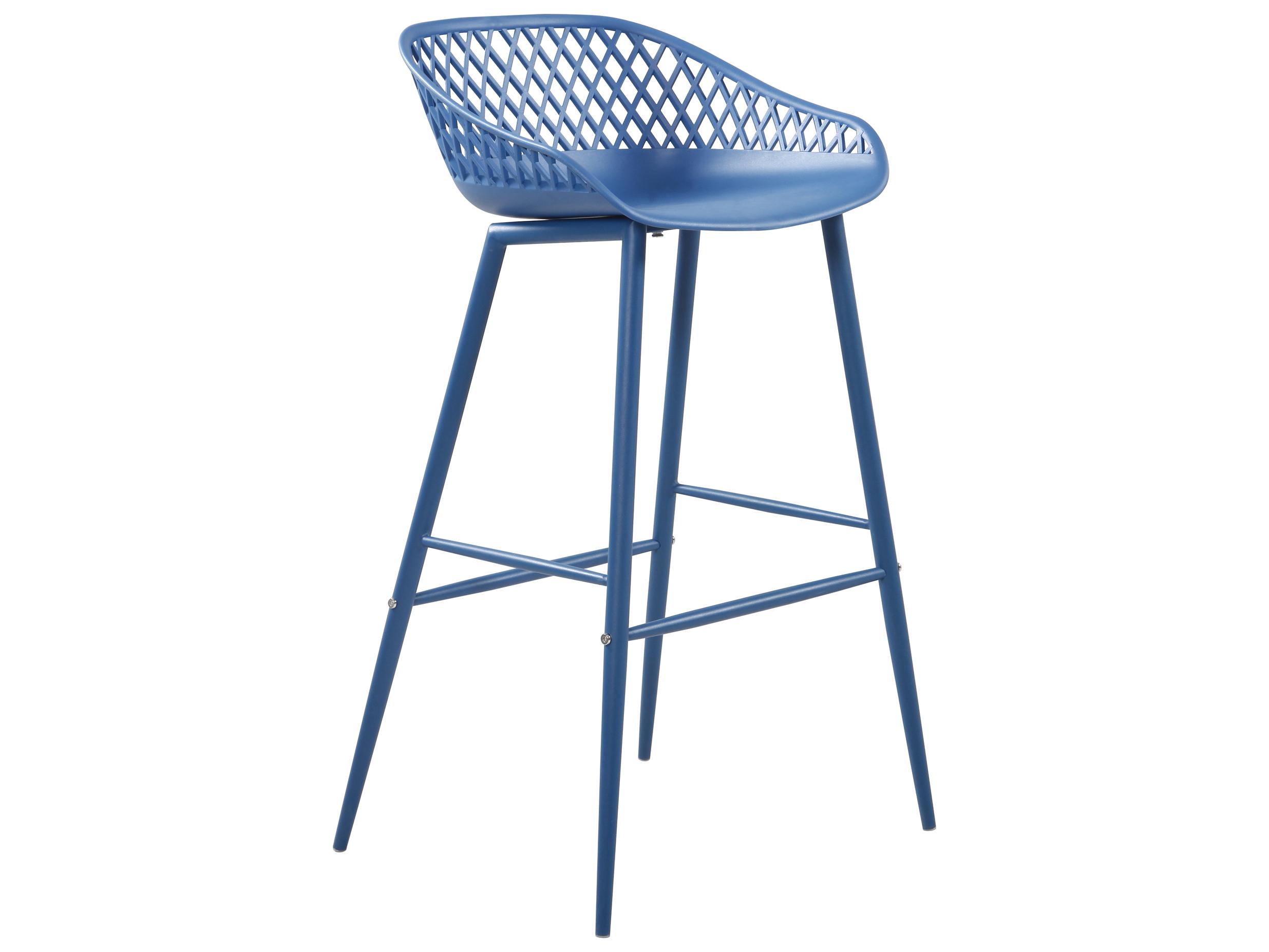 Moe's Home Piazza Blue Bar Stool Set of 2