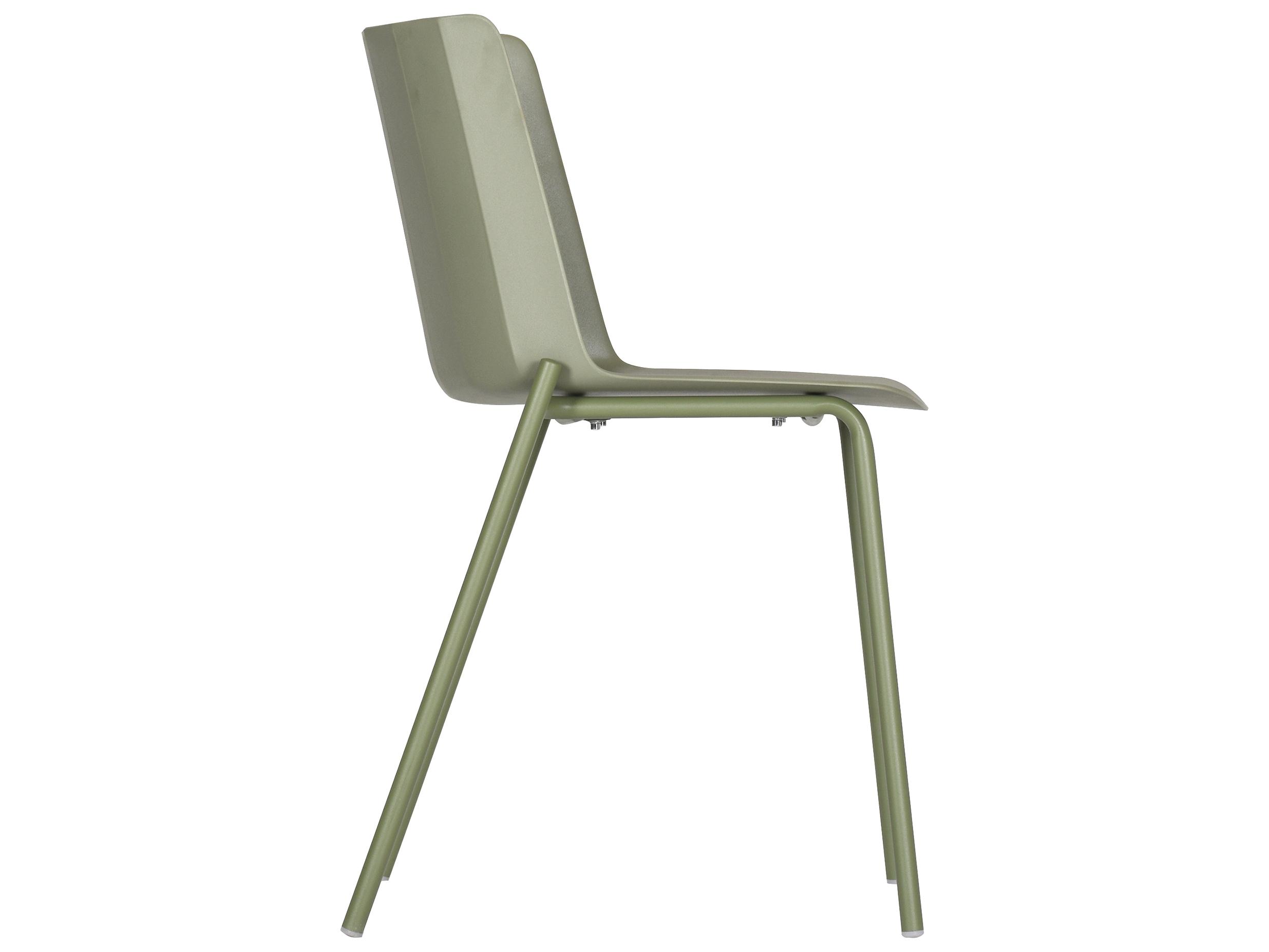 Moe's Home Silla Green Armless Dining Chair Set of 2