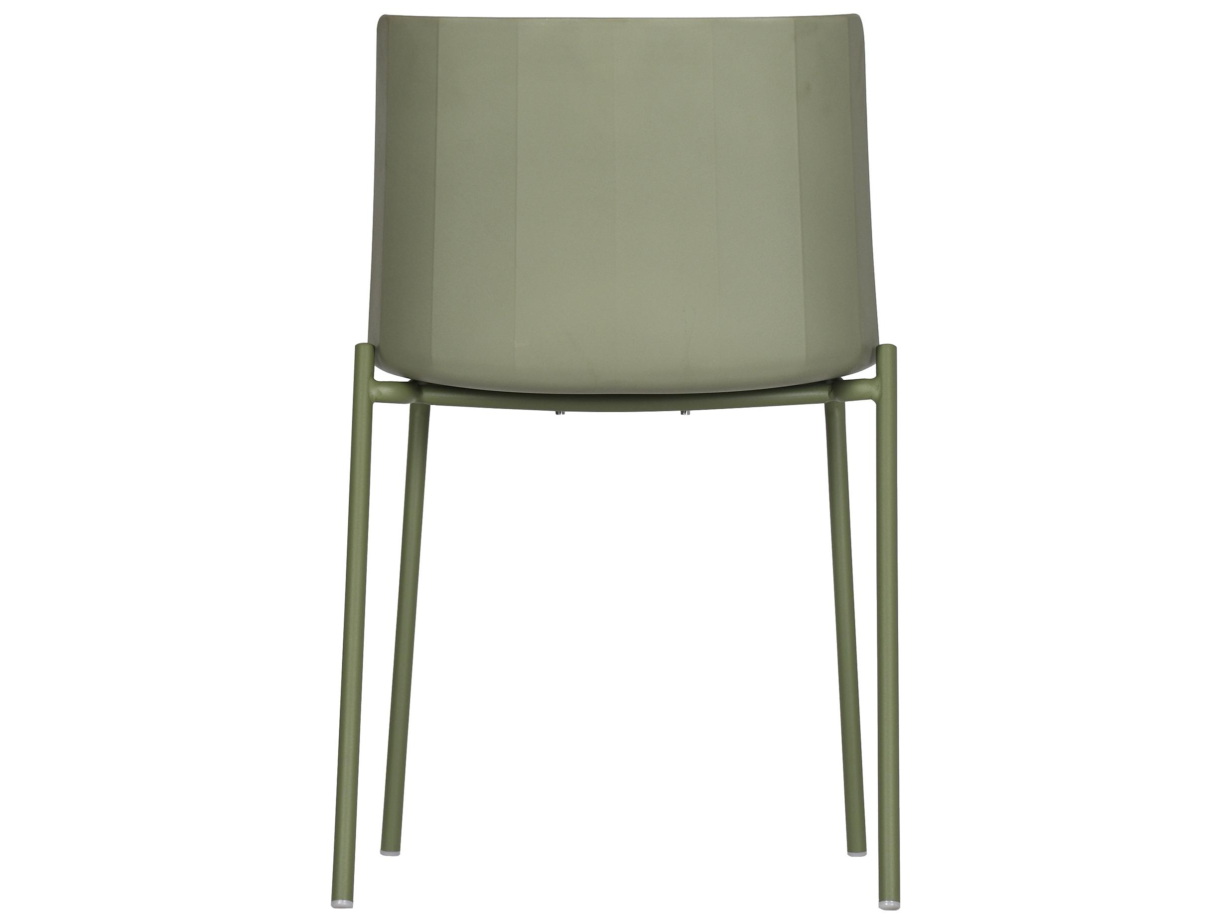 Moe's Home Silla Green Armless Dining Chair Set of 2