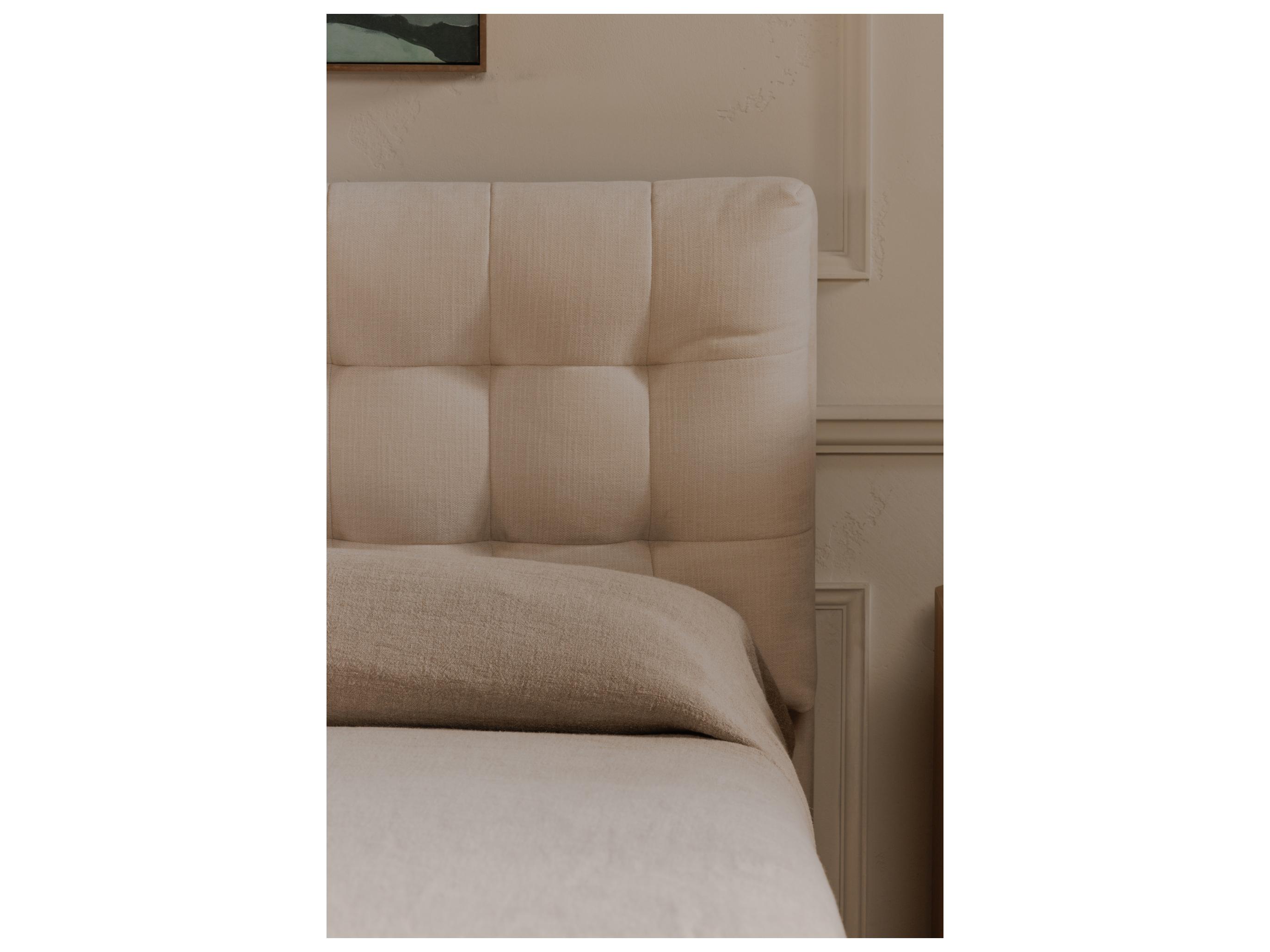 Moe's Home Sebastion White Solid Wood Queen Panel Bed