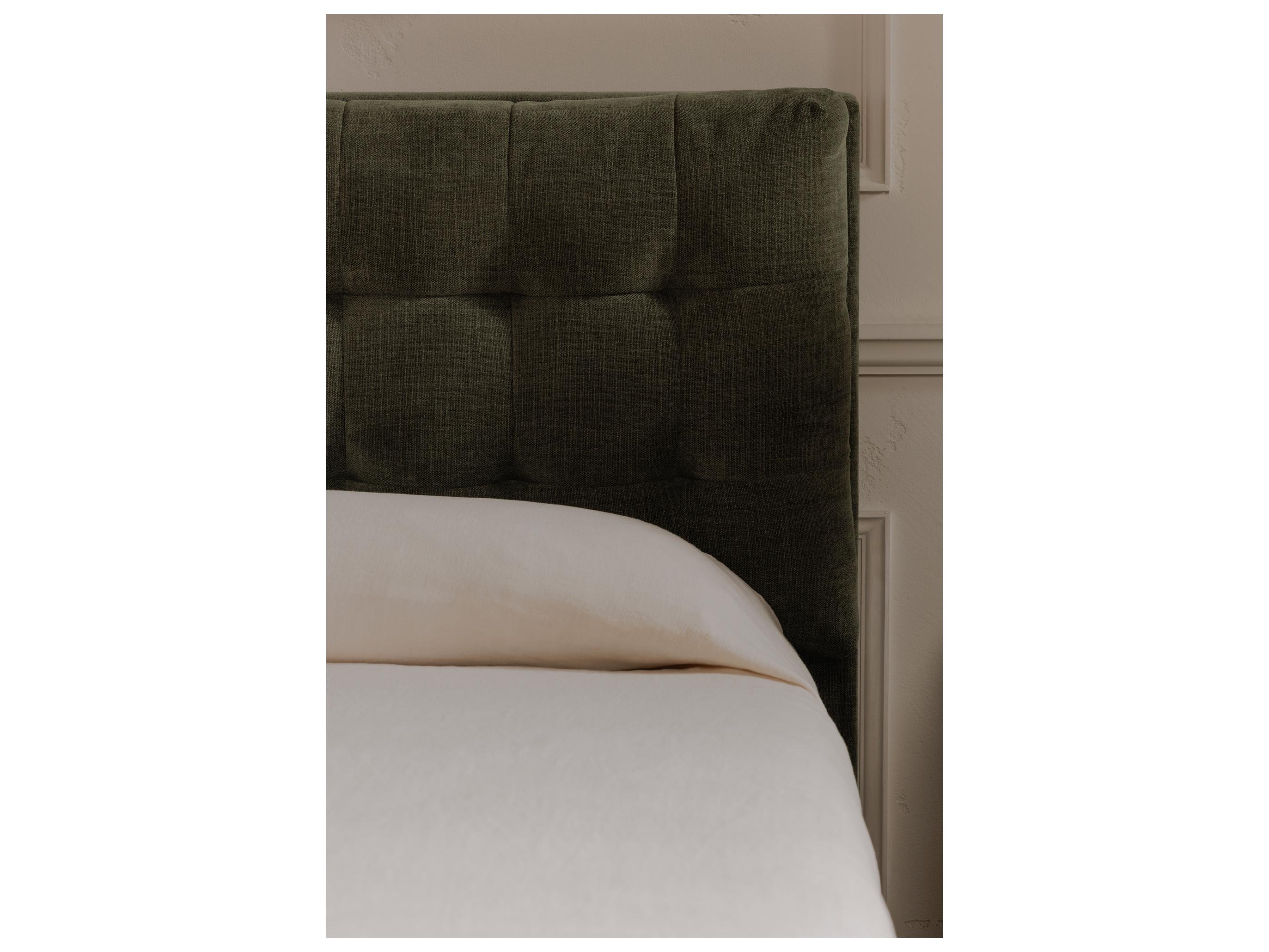 Moe's Home Sebastion Green Solid Wood Queen Panel Bed