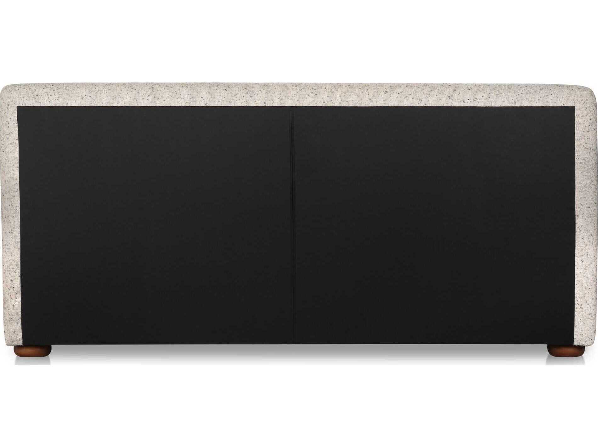 Moe's Home Beau Grey Plywood Upholstered King Platform Bed