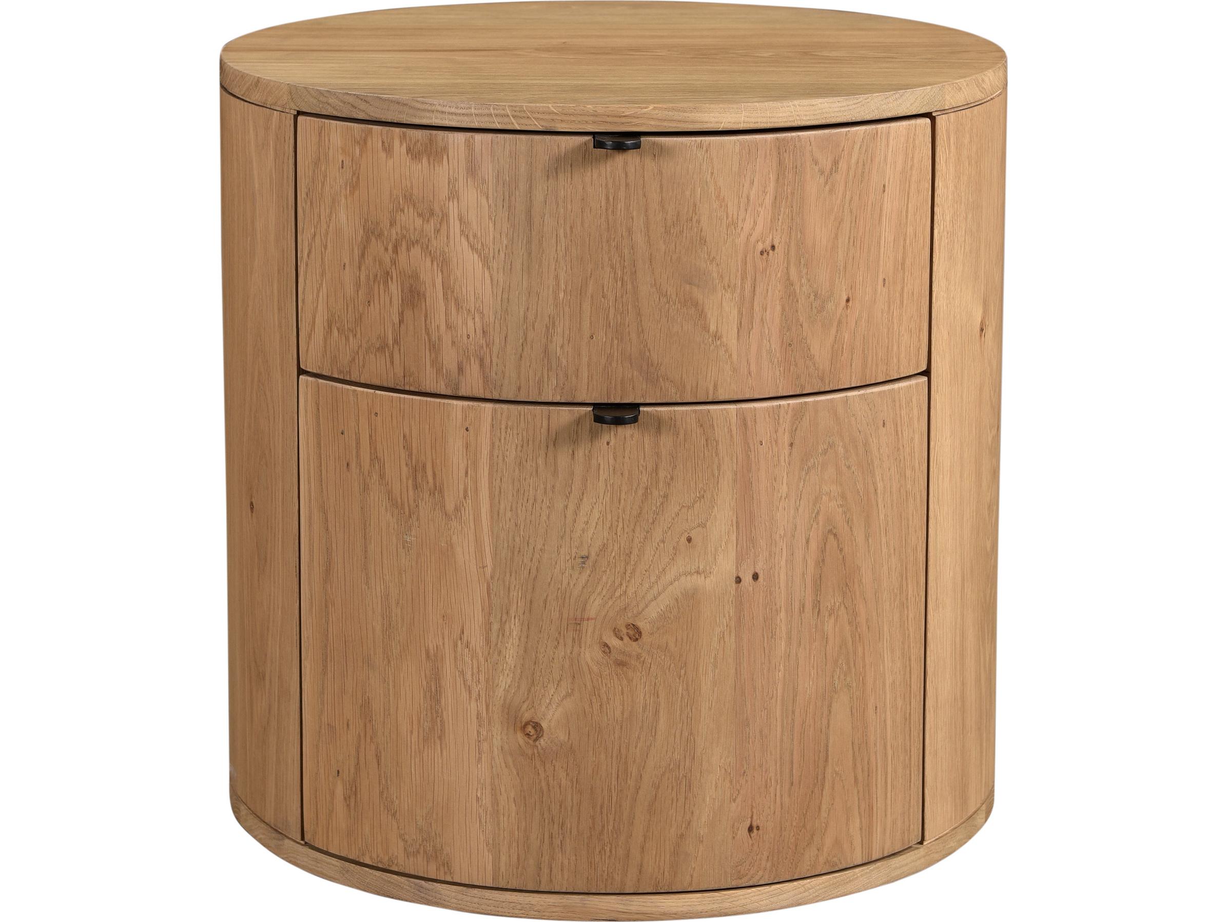 Moe's Home 2-Drawers Natural Oak Wood Nightstand
