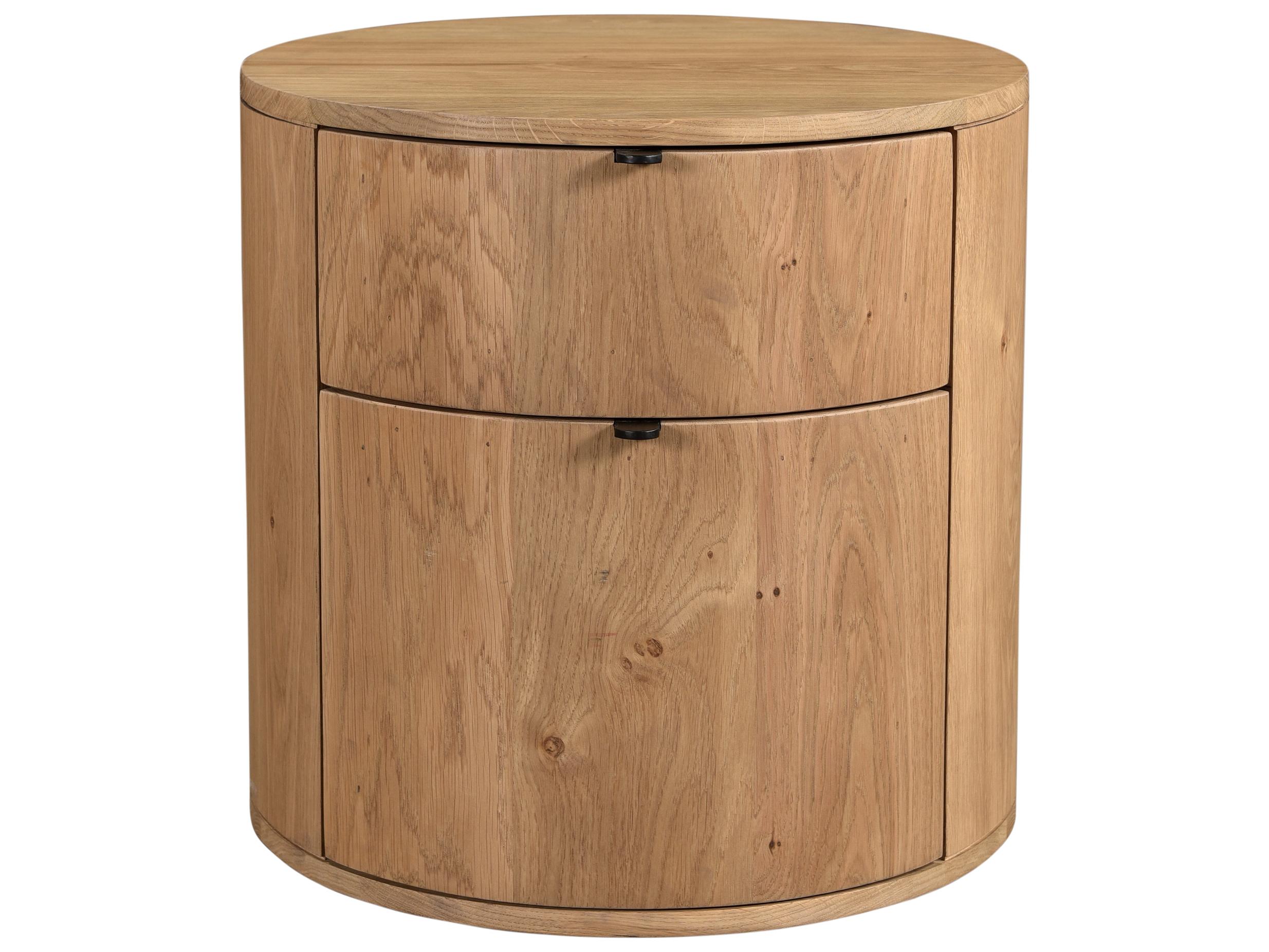Moe's Home 2-Drawers Natural Oak Wood Nightstand