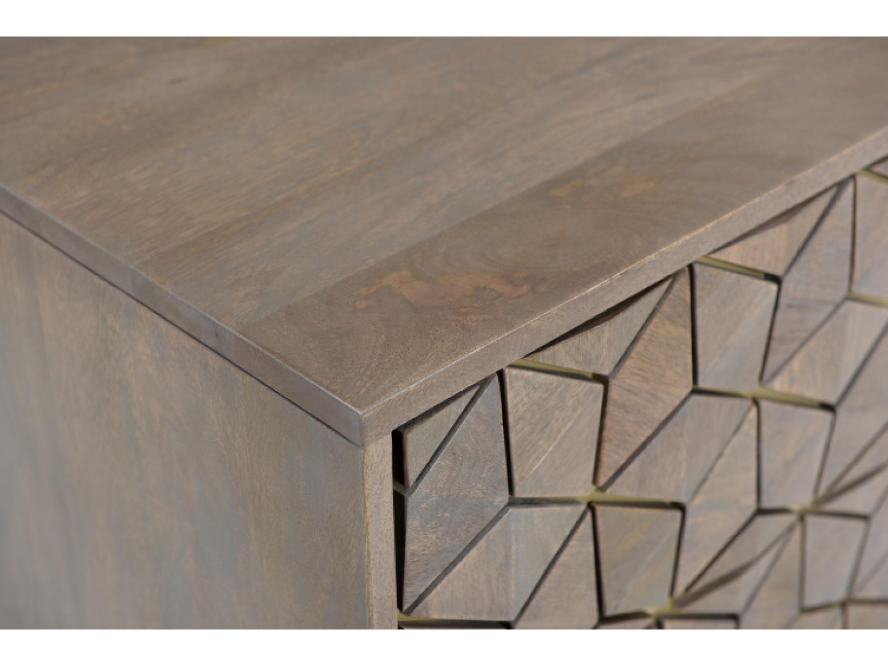 Moe's Home 2-Drawers Gold Mango Wood Nightstand