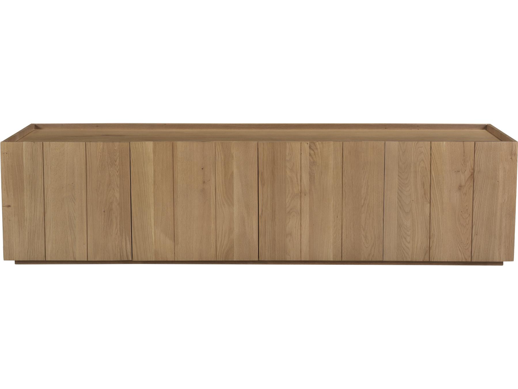 Moe's Home 72" Oak Wood Natural Media Console