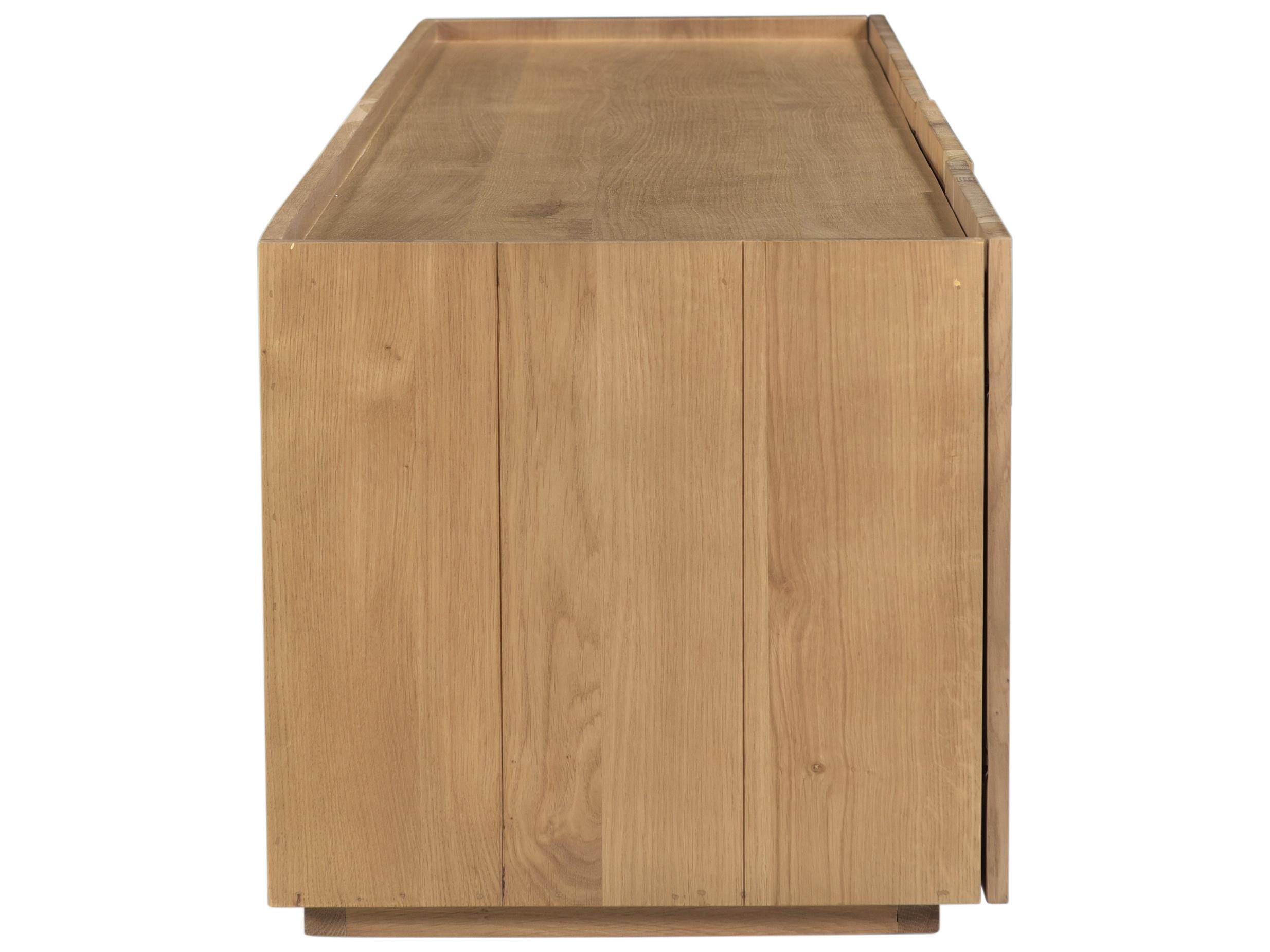 Moe's Home 72" Oak Wood Natural Media Console