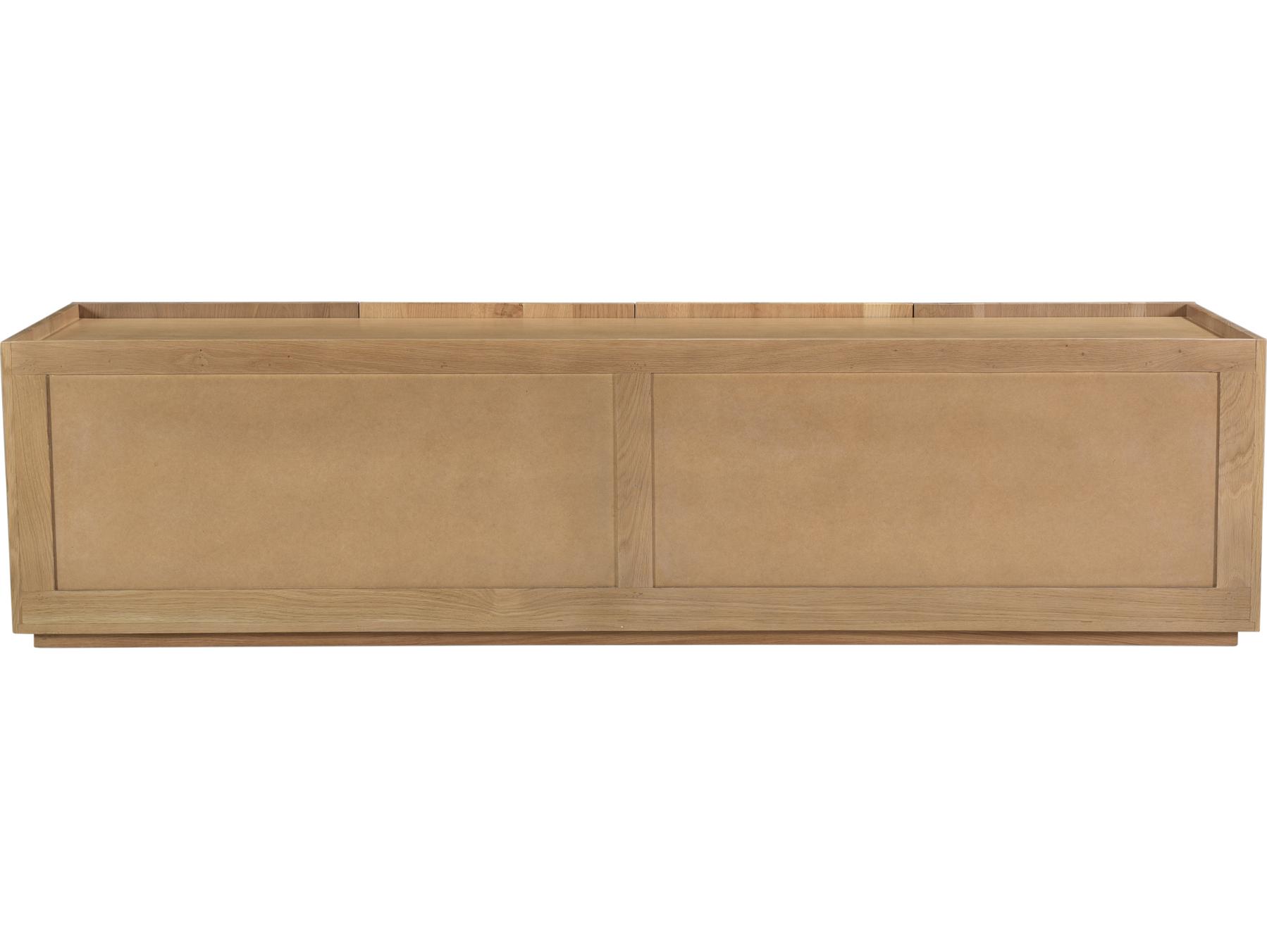 Moe's Home 72" Oak Wood Natural Media Console
