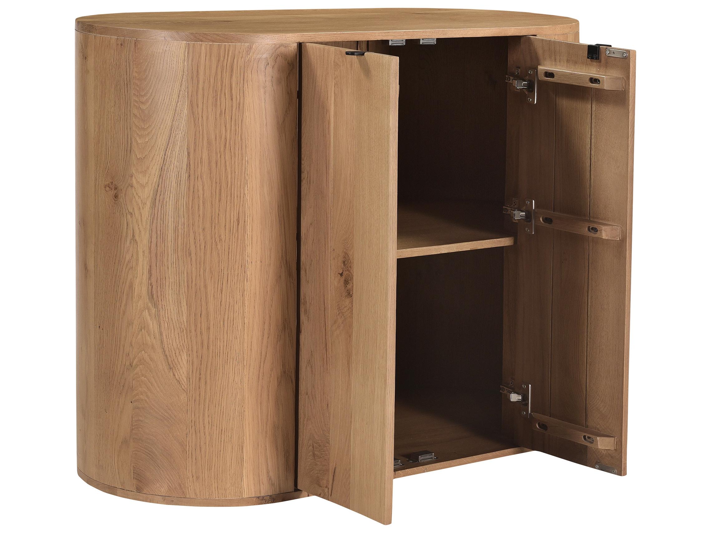 Moe's Home Theo Natural Oak Wood Accent Chest