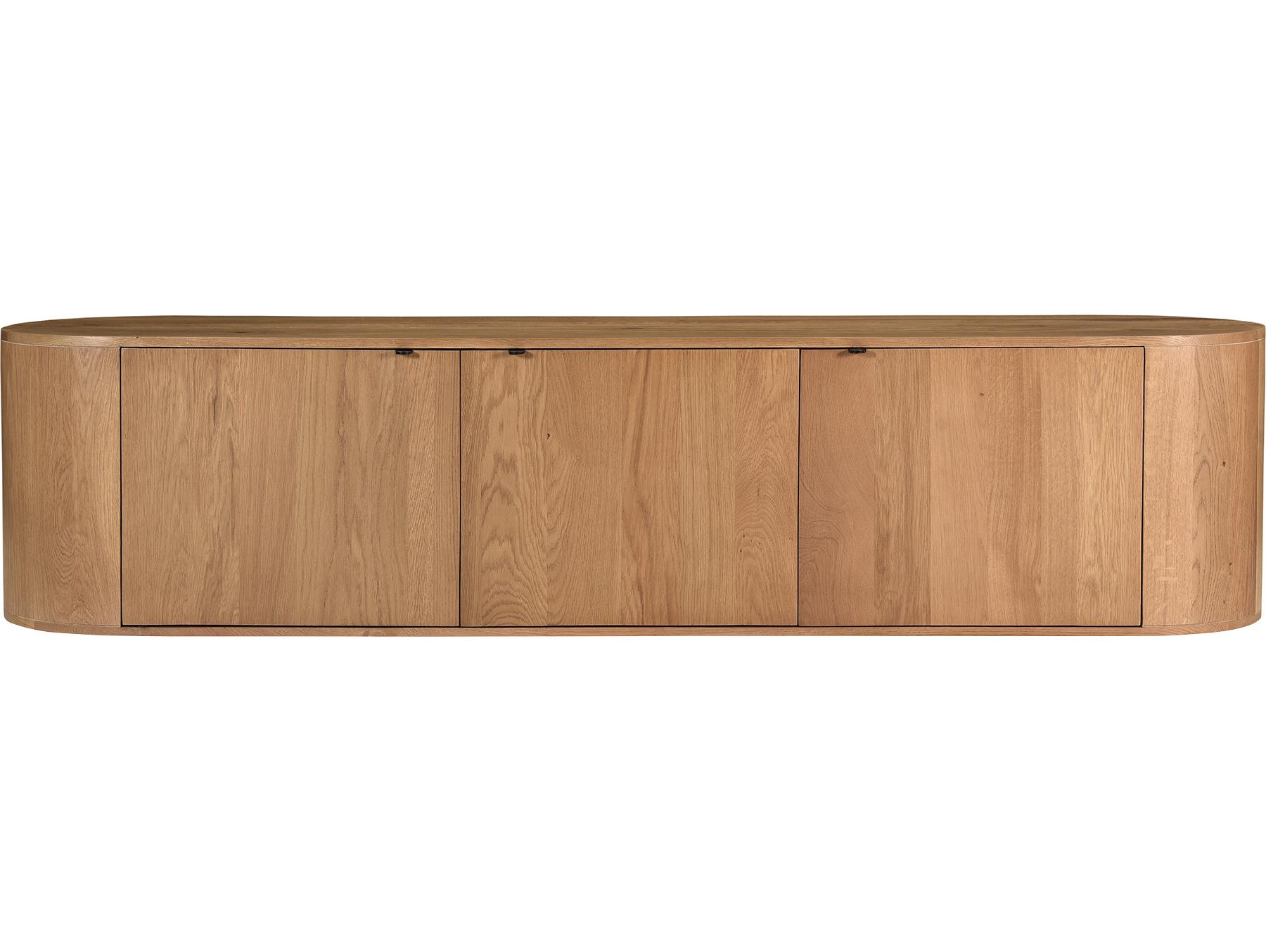 Moe's Home Theo 80" Oak Wood Natural Media Console