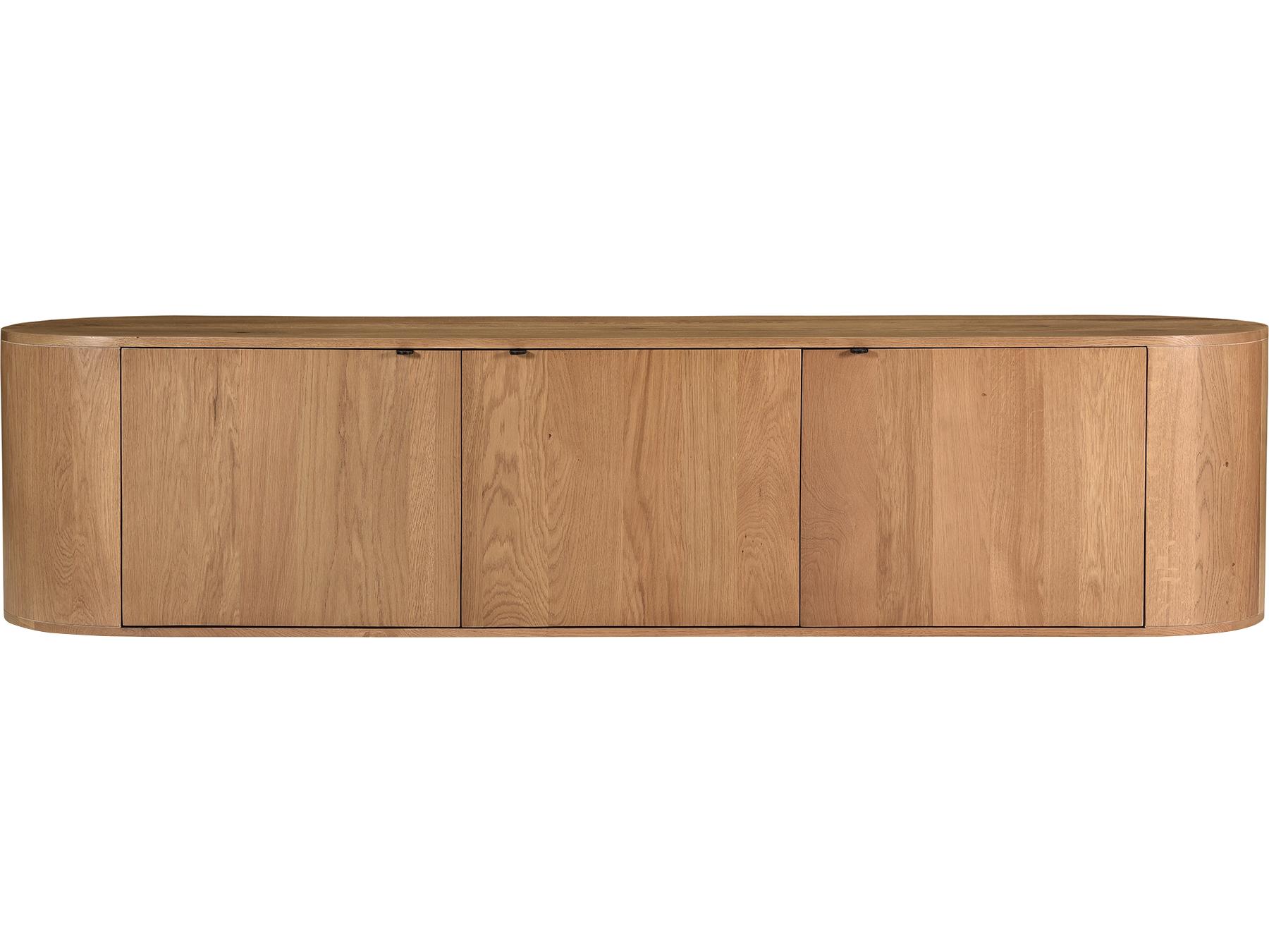 Moe's Home Theo 80" Oak Wood Natural Media Console