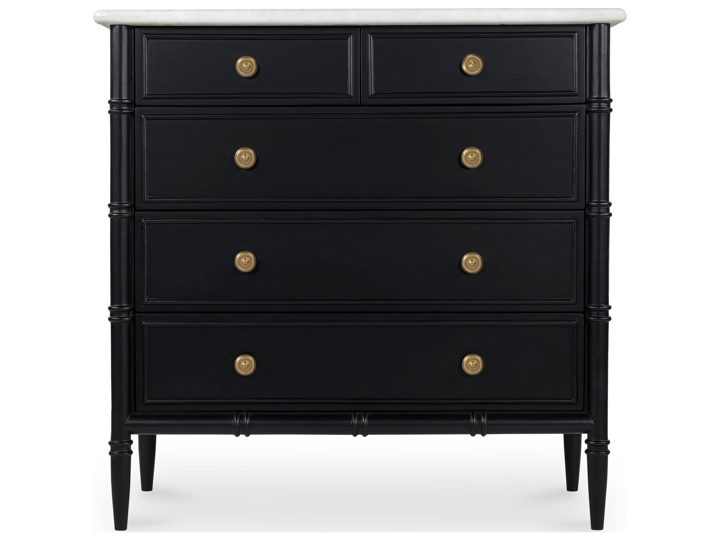 Moe's Home Eleanor 5 Drawer Chest Black