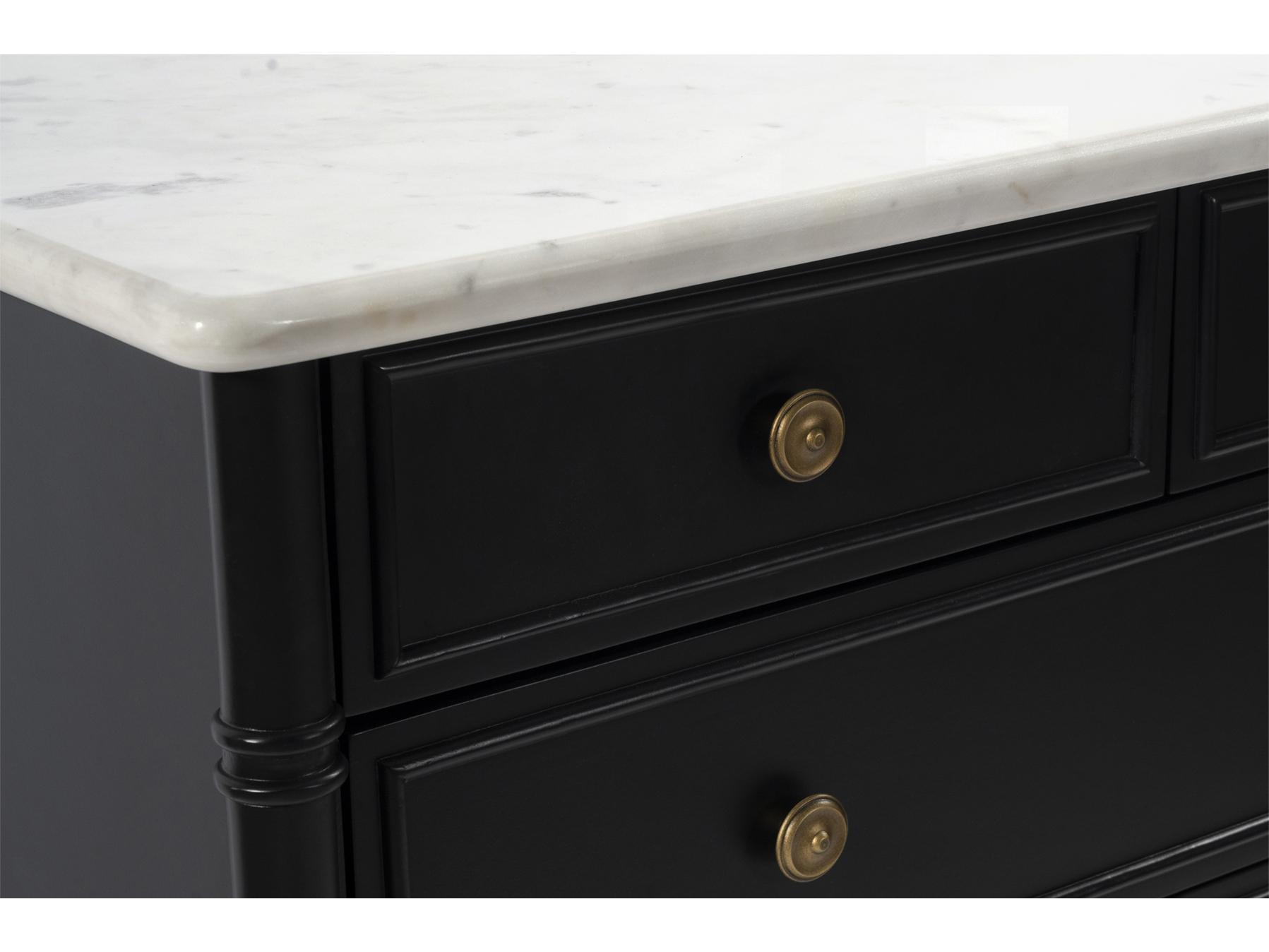 Moe's Home Eleanor 5 Drawer Chest Black