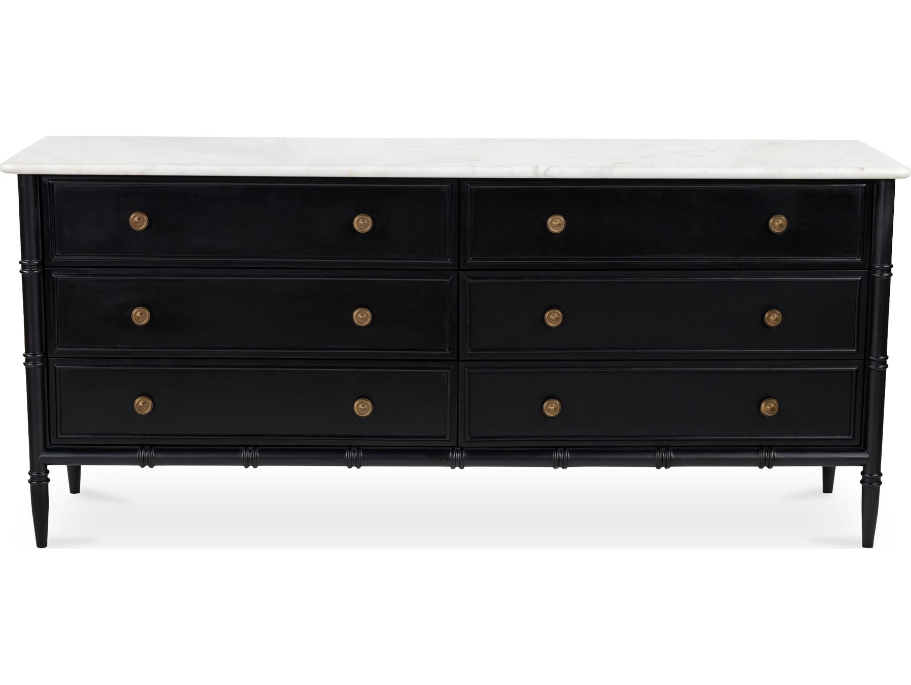 Moe's Home Eleanor 6 Drawer Dresser Black