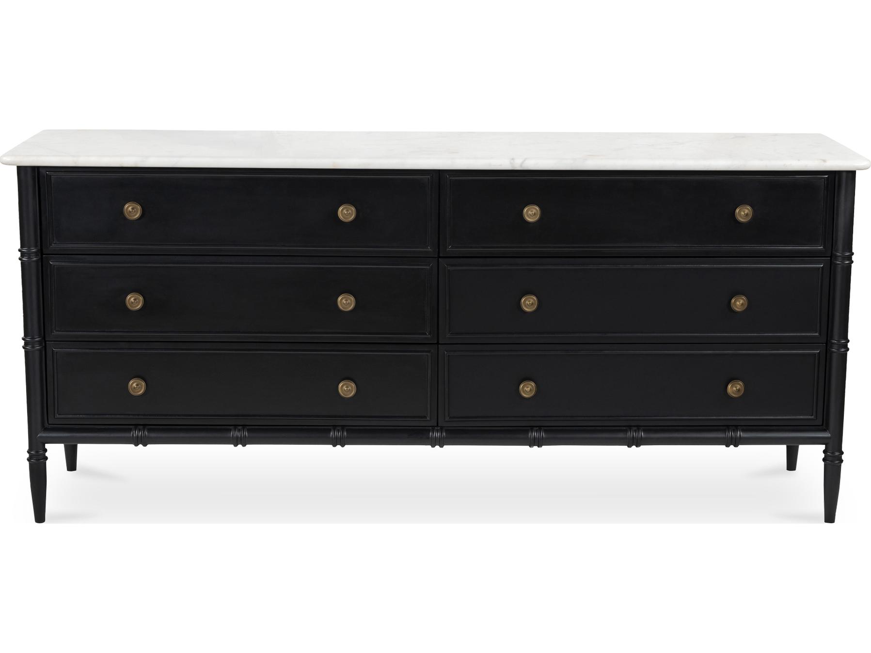 Moe's Home Eleanor 6 Drawer Dresser Black