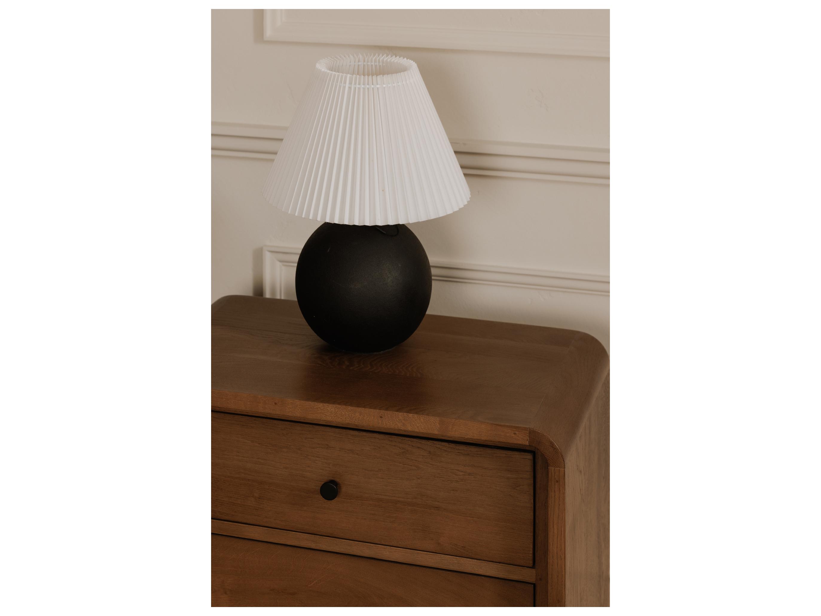 Moe's Home Riley 2-Drawers Brown Oak Wood Nightstand