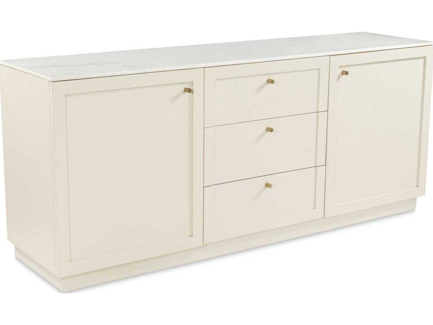 Moe's Home Nadine 78" Solid Wood White Sideboard