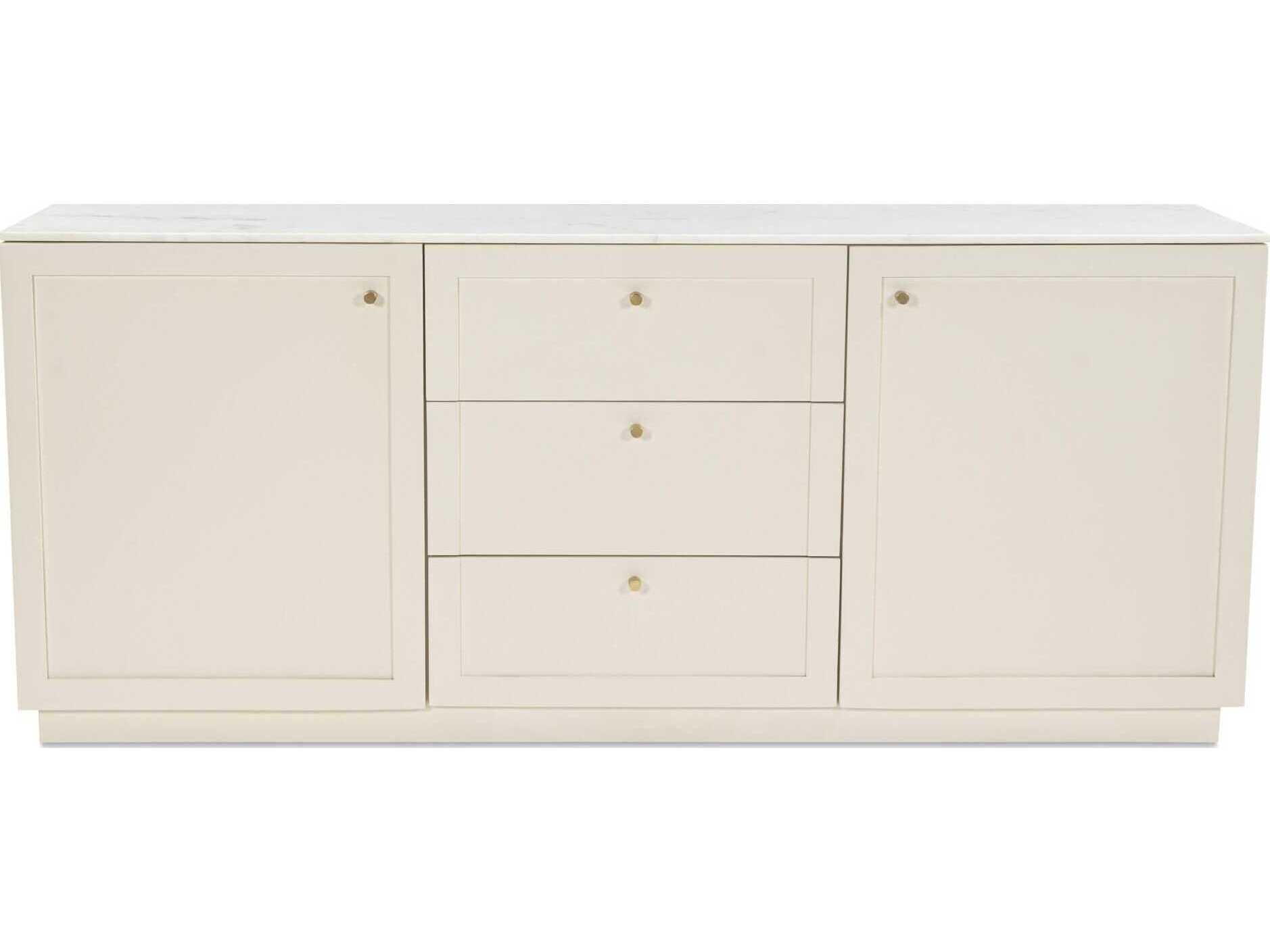 Moe's Home Nadine 78" Solid Wood White Sideboard