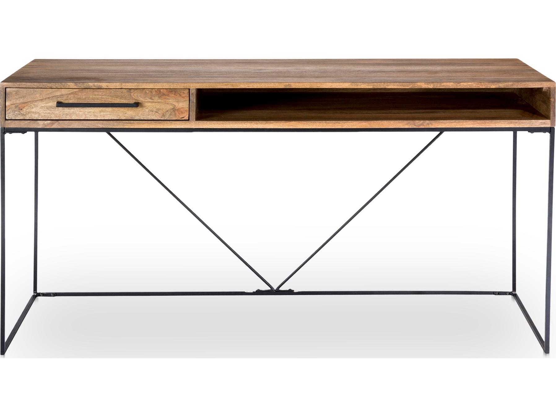 Moe's Home Colvin Natural Mango Wood Secretary Desk