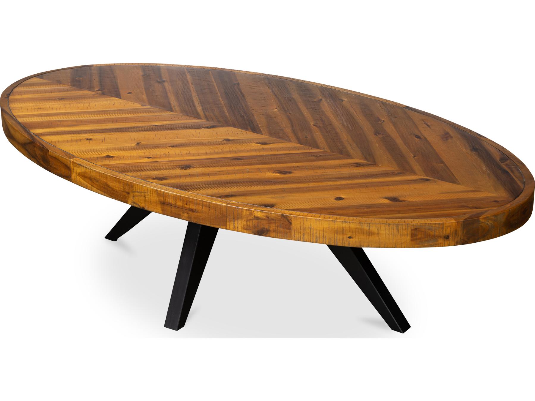 Moe's Home Parq Oval Wood Coffee Table