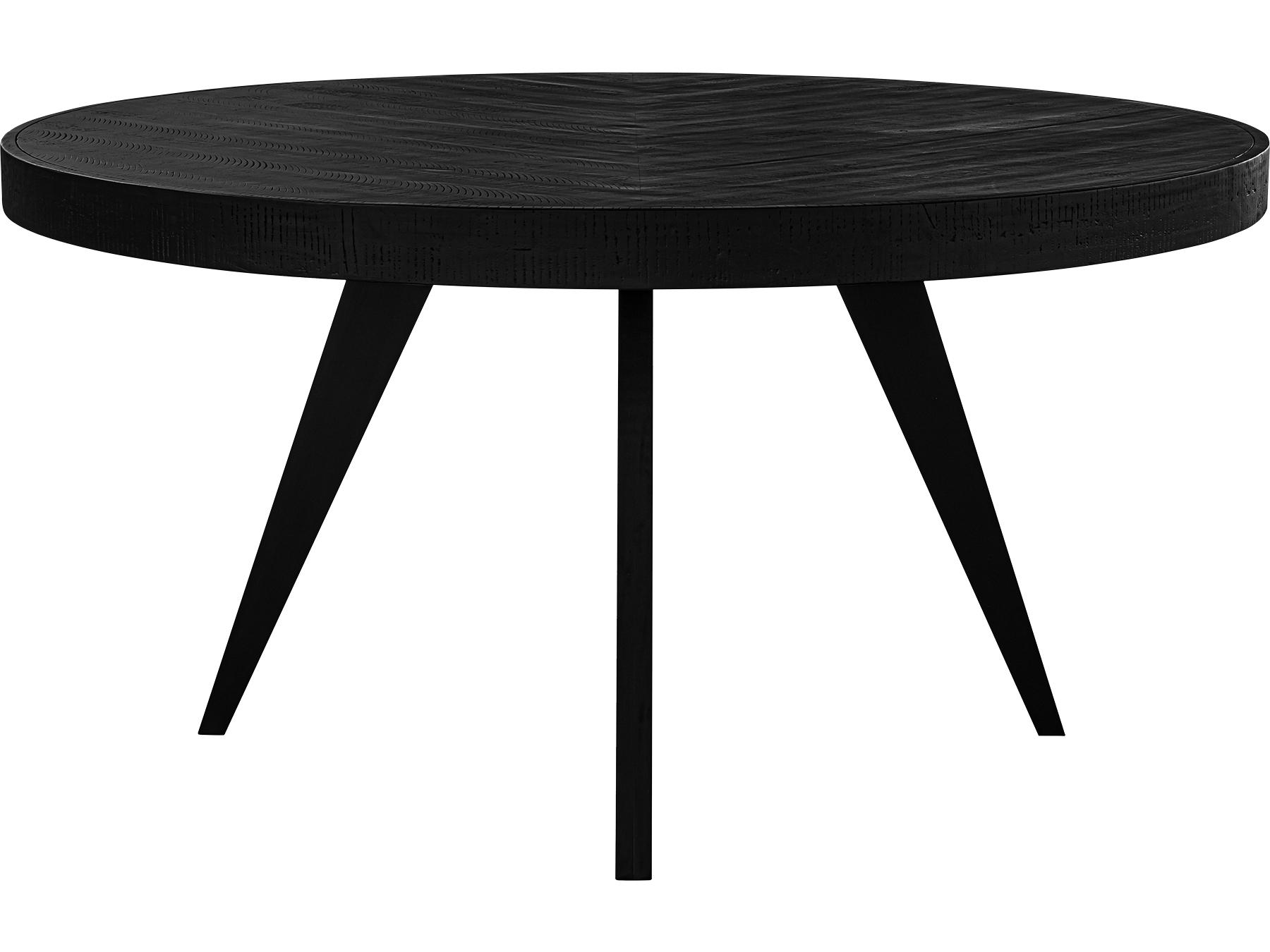Moe's Home Parq Round Wood Black Dining Table