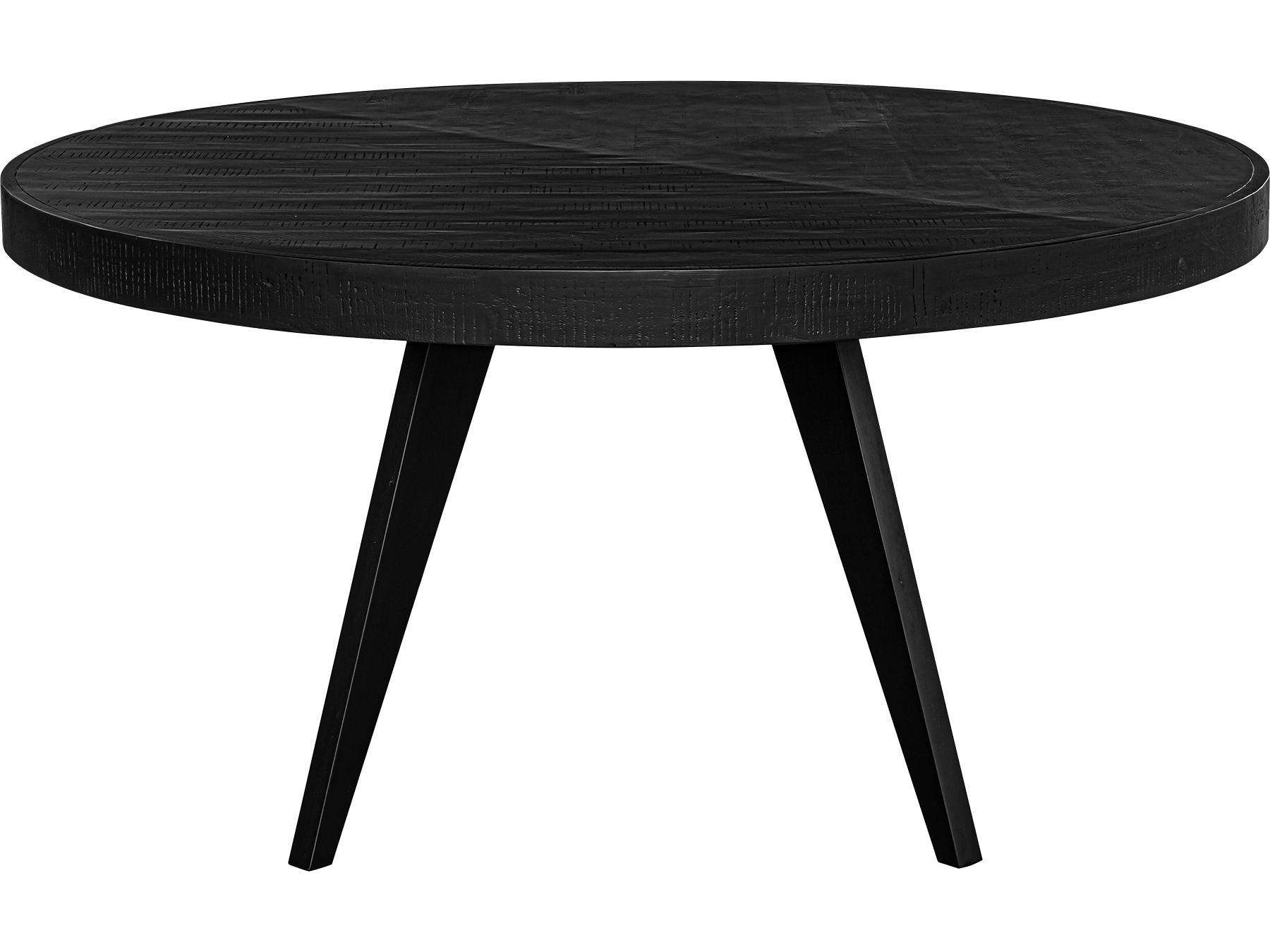 Moe's Home Parq Round Wood Black Dining Table