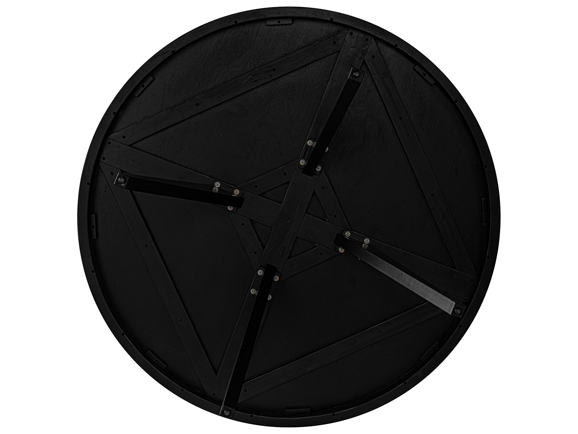 Moe's Home Parq Round Wood Black Dining Table