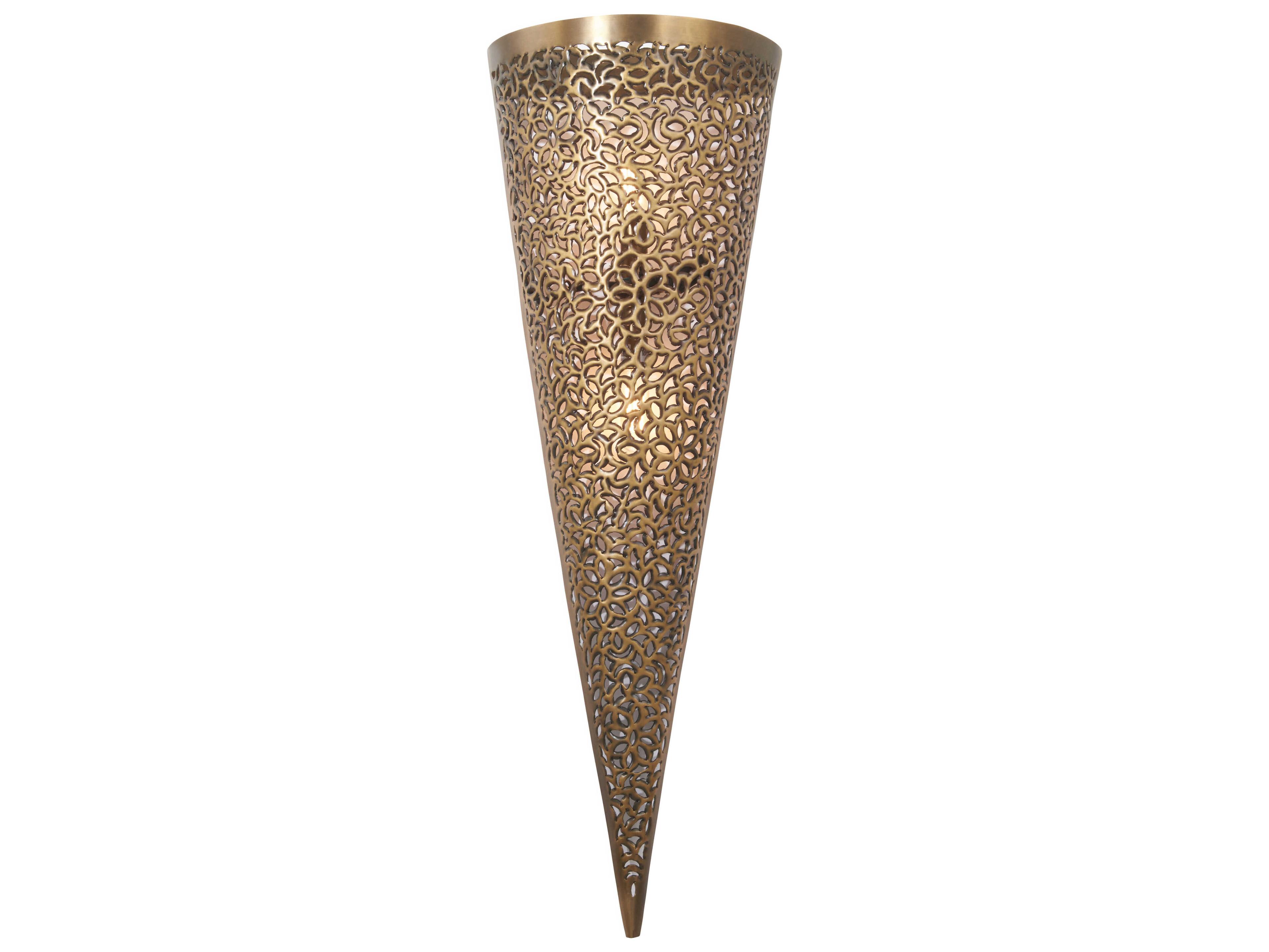 Metropolitan Moradabad 2-Light Gilded Brass Wall Sconce