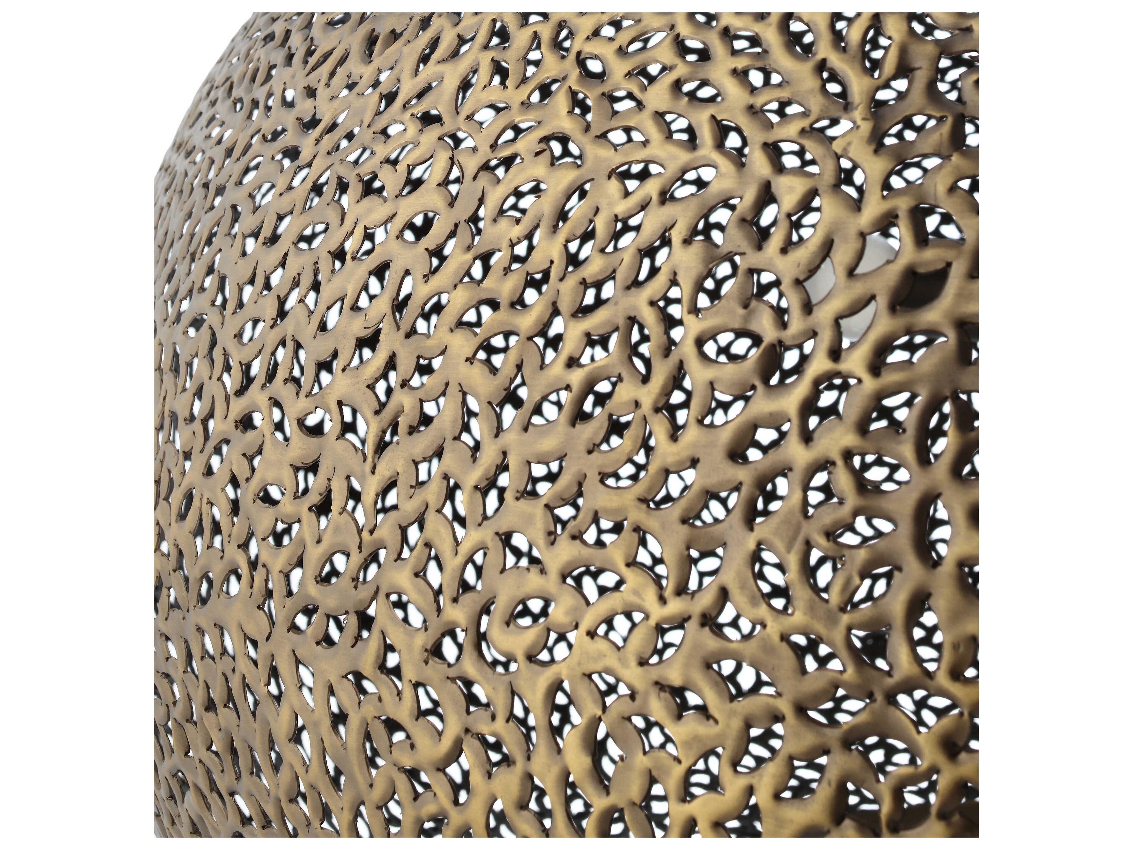 Metropolitan Moradabad 3-Light Brass Antique Pendant