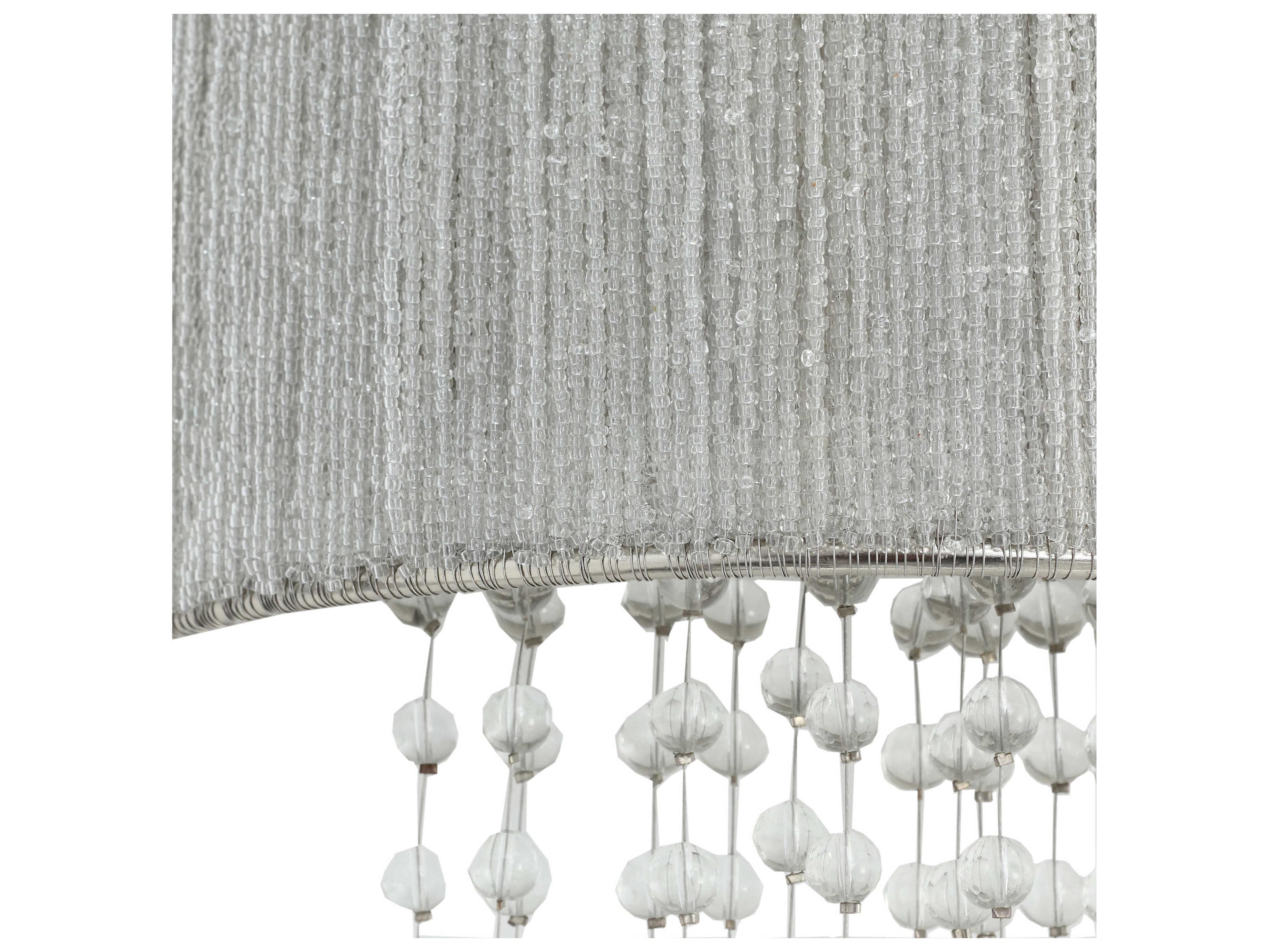 Metropolitan Crystal Reign 1-Light Nickel Wall Sconce