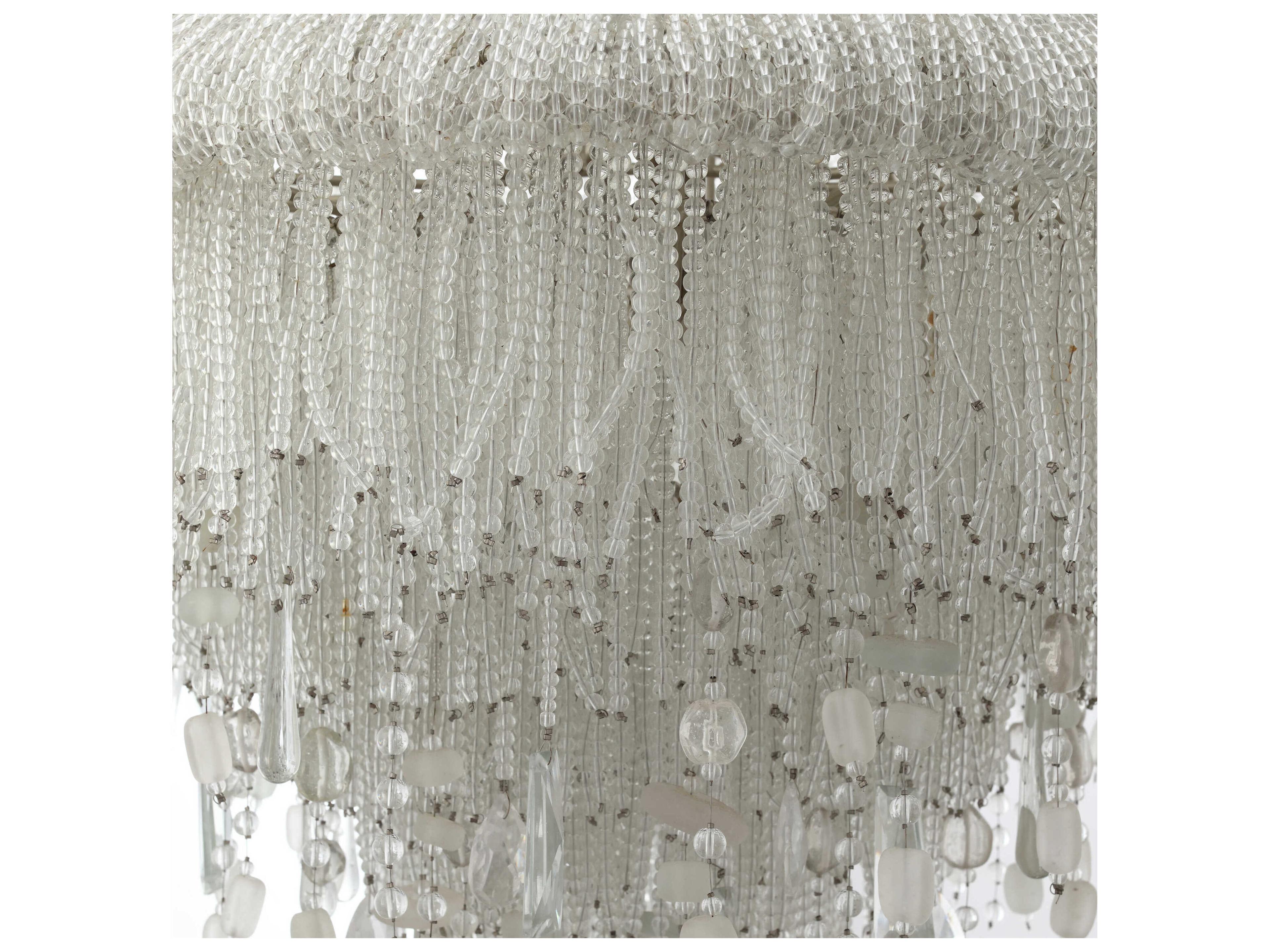 Metropolitan Crystal Reign Nickel Clear Glass Buffet Lamp