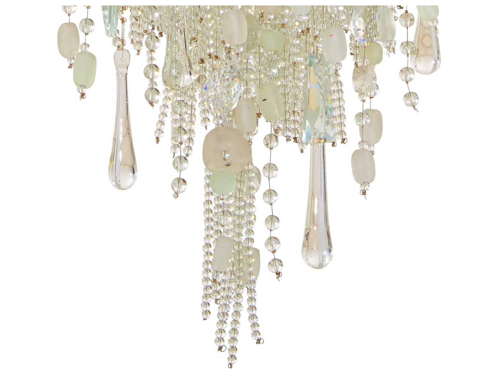 Metropolitan Crystal Reign 2-Light Polished Nickel White Wall Sconce