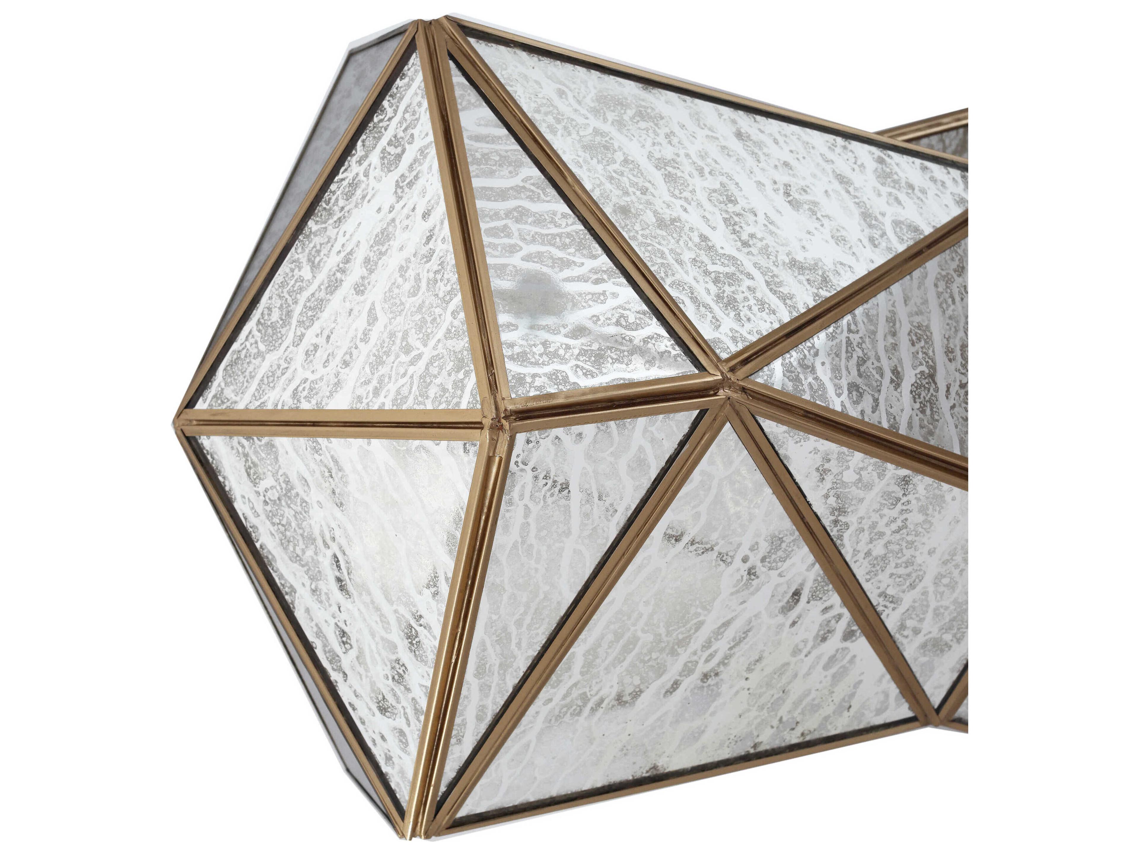 Metropolitan Geo-gem 6-Light Brass Antique Geometric Island Pendant