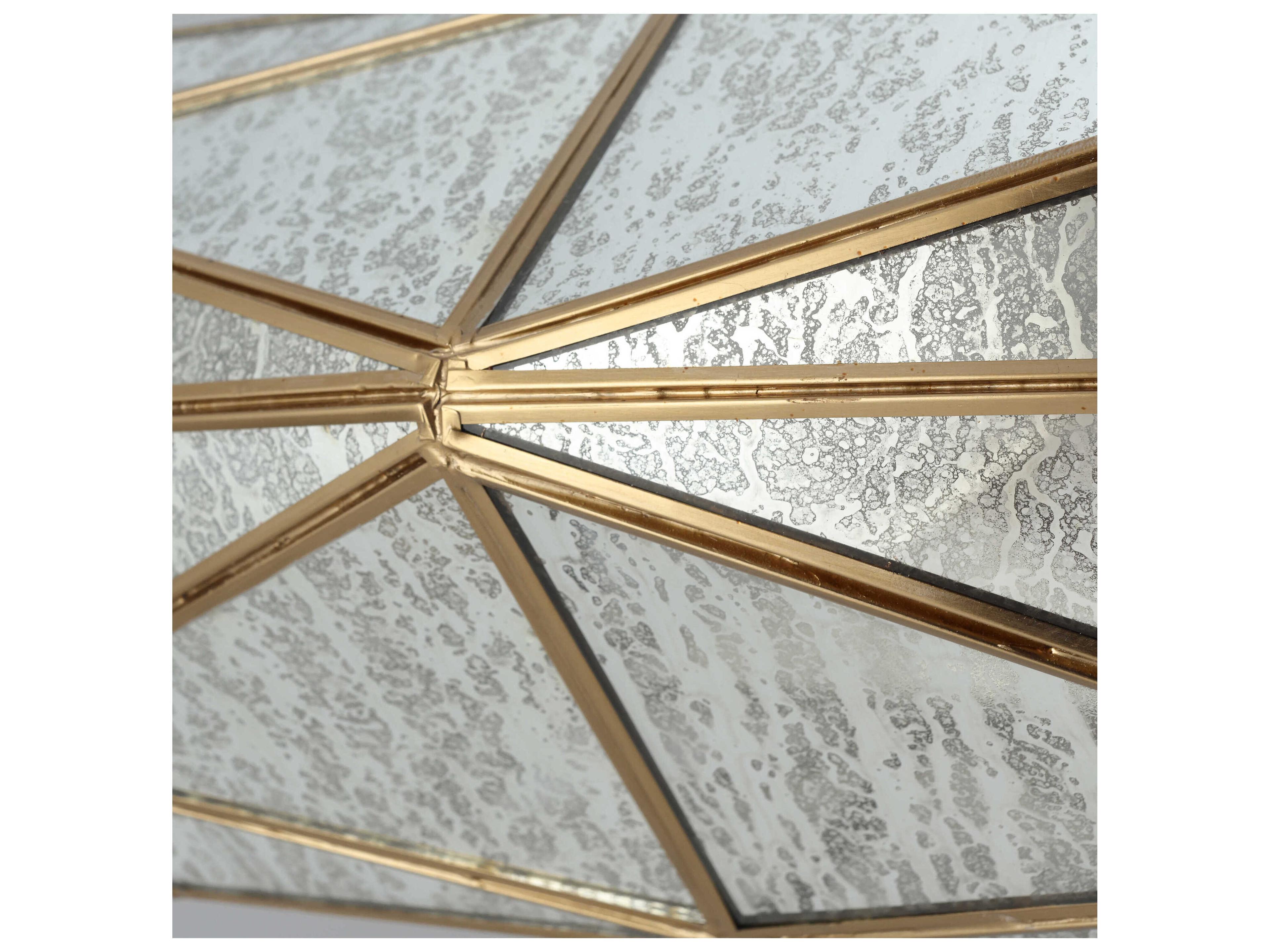 Metropolitan Geo-gem 8-Light Brass Antique Round Chandelier