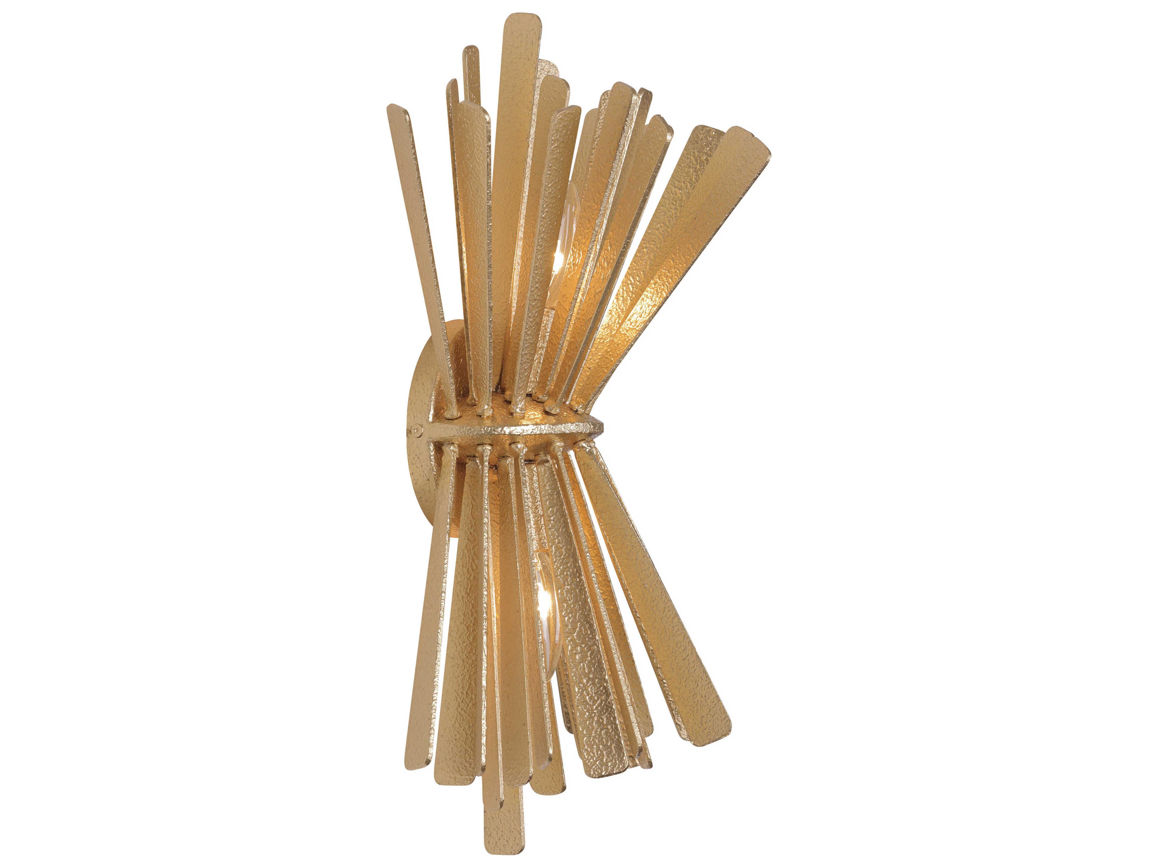 Metropolitan Confluence 2-Light Piastra Gold Wall Sconce