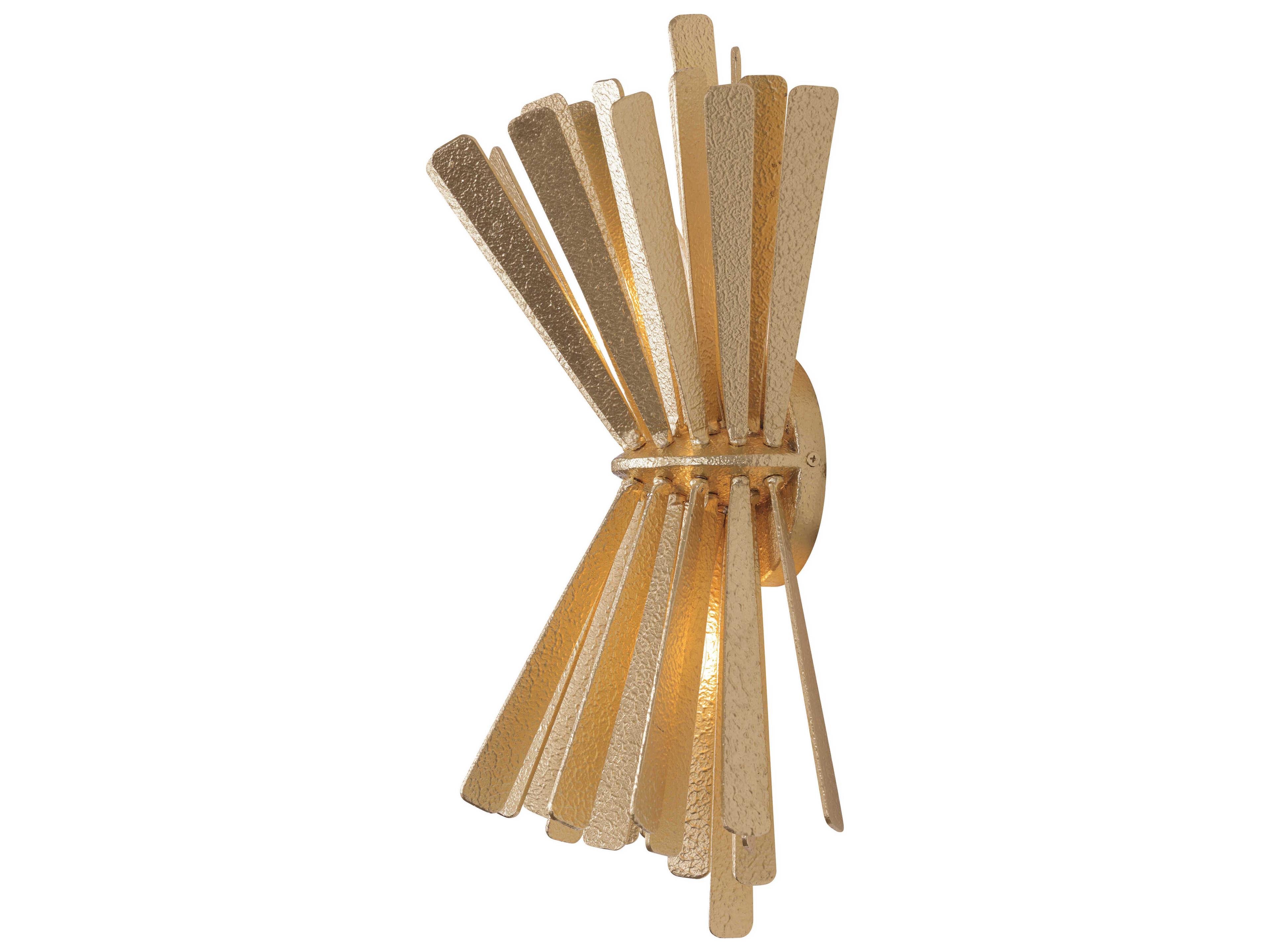 Metropolitan Confluence 2-Light Piastra Gold Wall Sconce