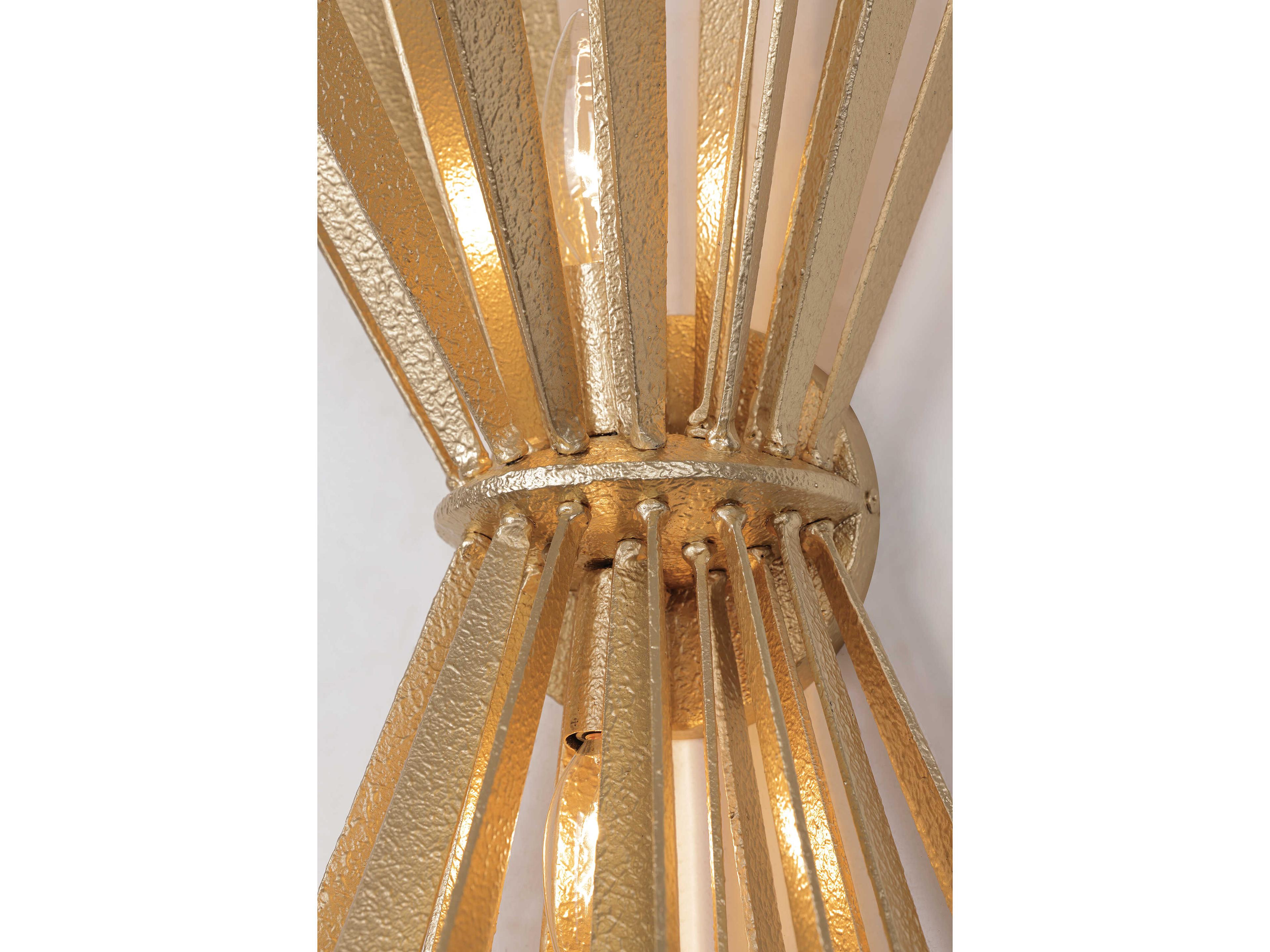 Metropolitan Confluence 2-Light Piastra Gold Wall Sconce