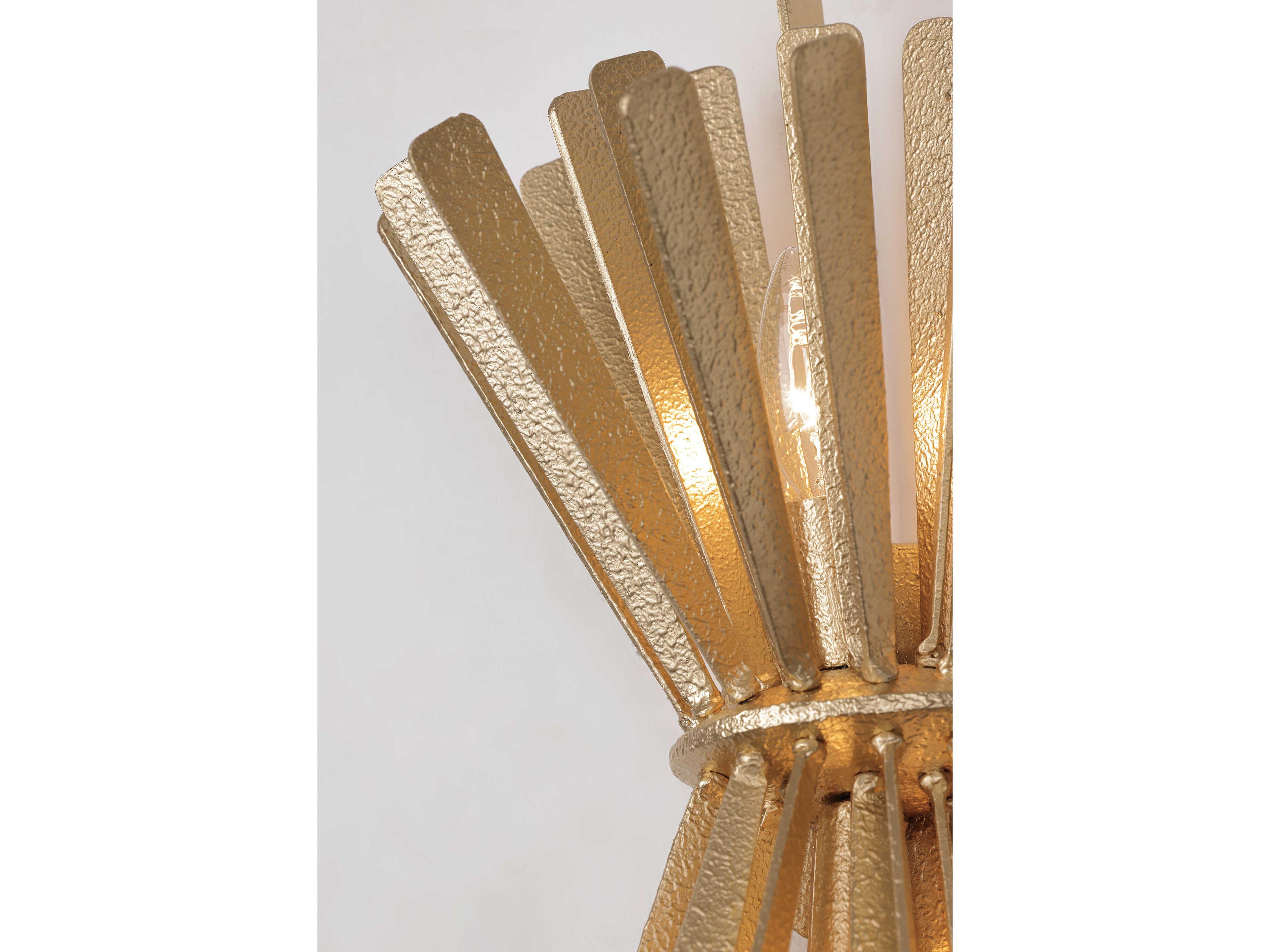 Metropolitan Confluence 2-Light Piastra Gold Wall Sconce