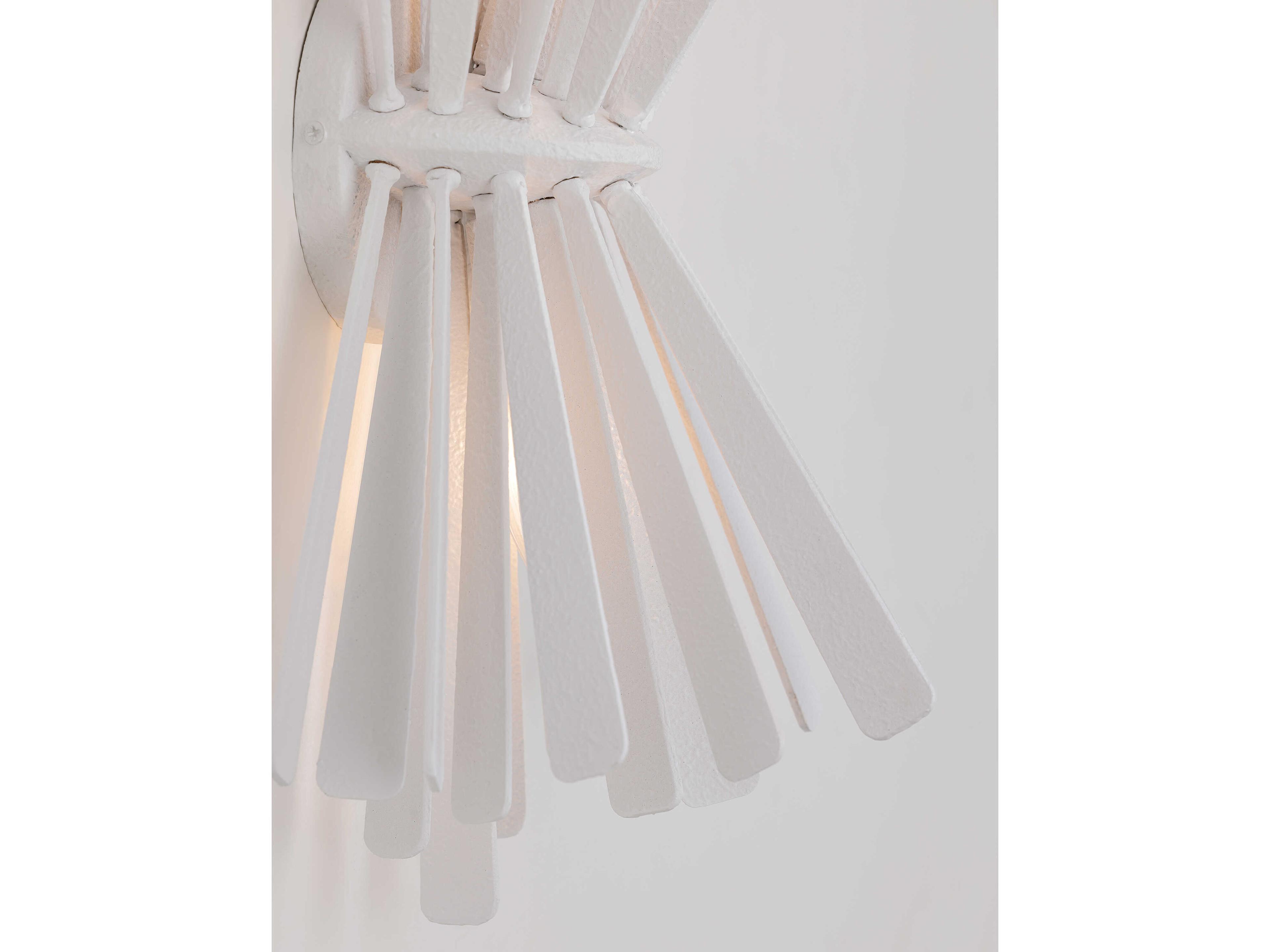 Metropolitan Confluence 2-Light Piastra White Wall Sconce