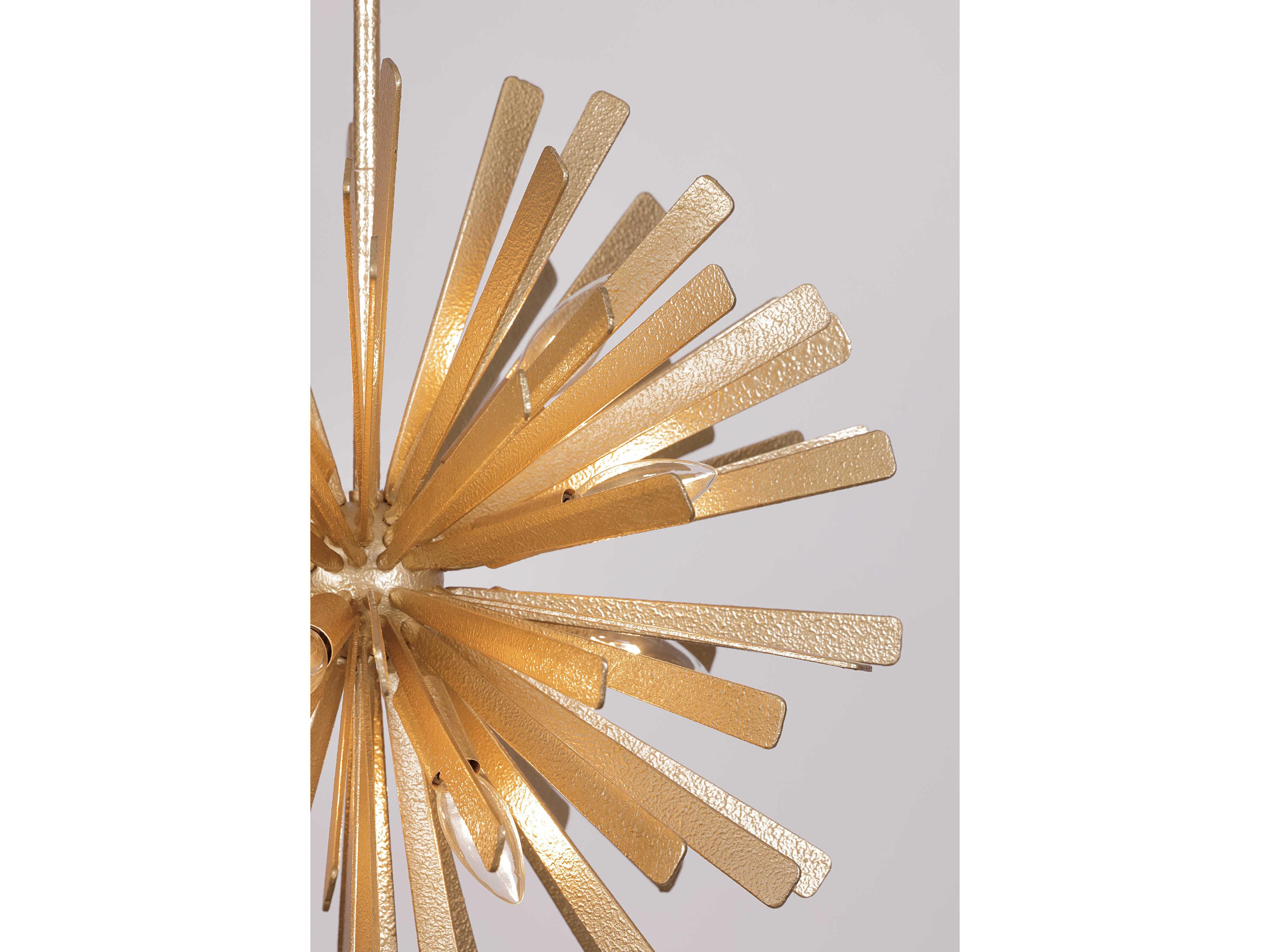 Metropolitan Confluence 12-Light Piastra Gold Sputnik Pendant